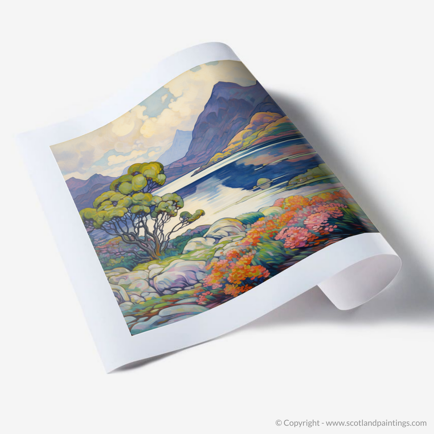 Art Print of Loch Morar, Highlands in summer