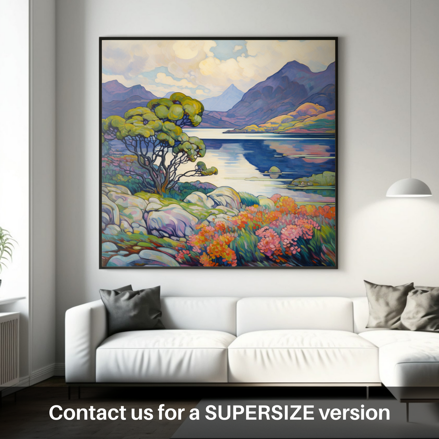Huge supersize print of Loch Morar, Highlands in summer
