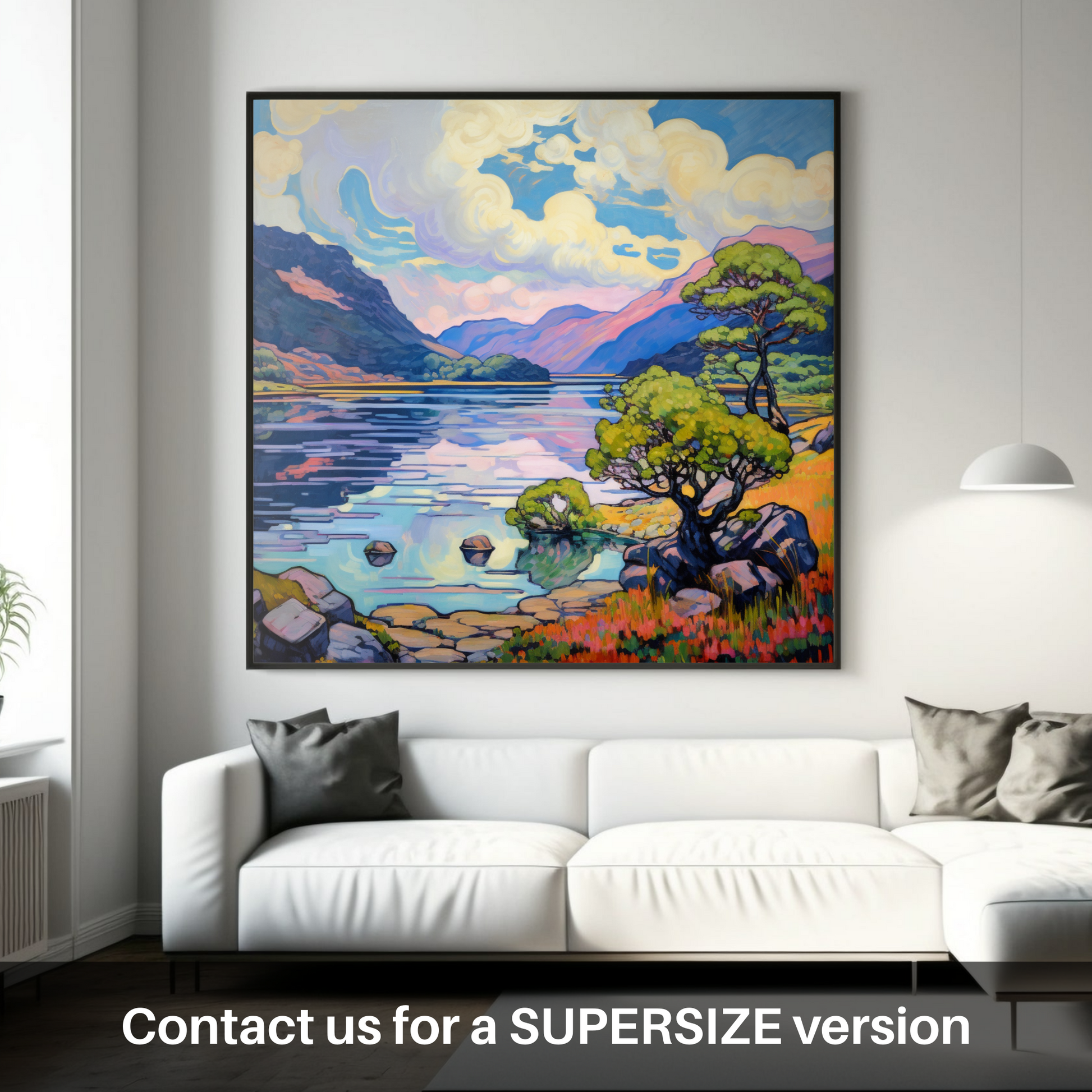 Huge supersize print of Loch Morar, Highlands in summer