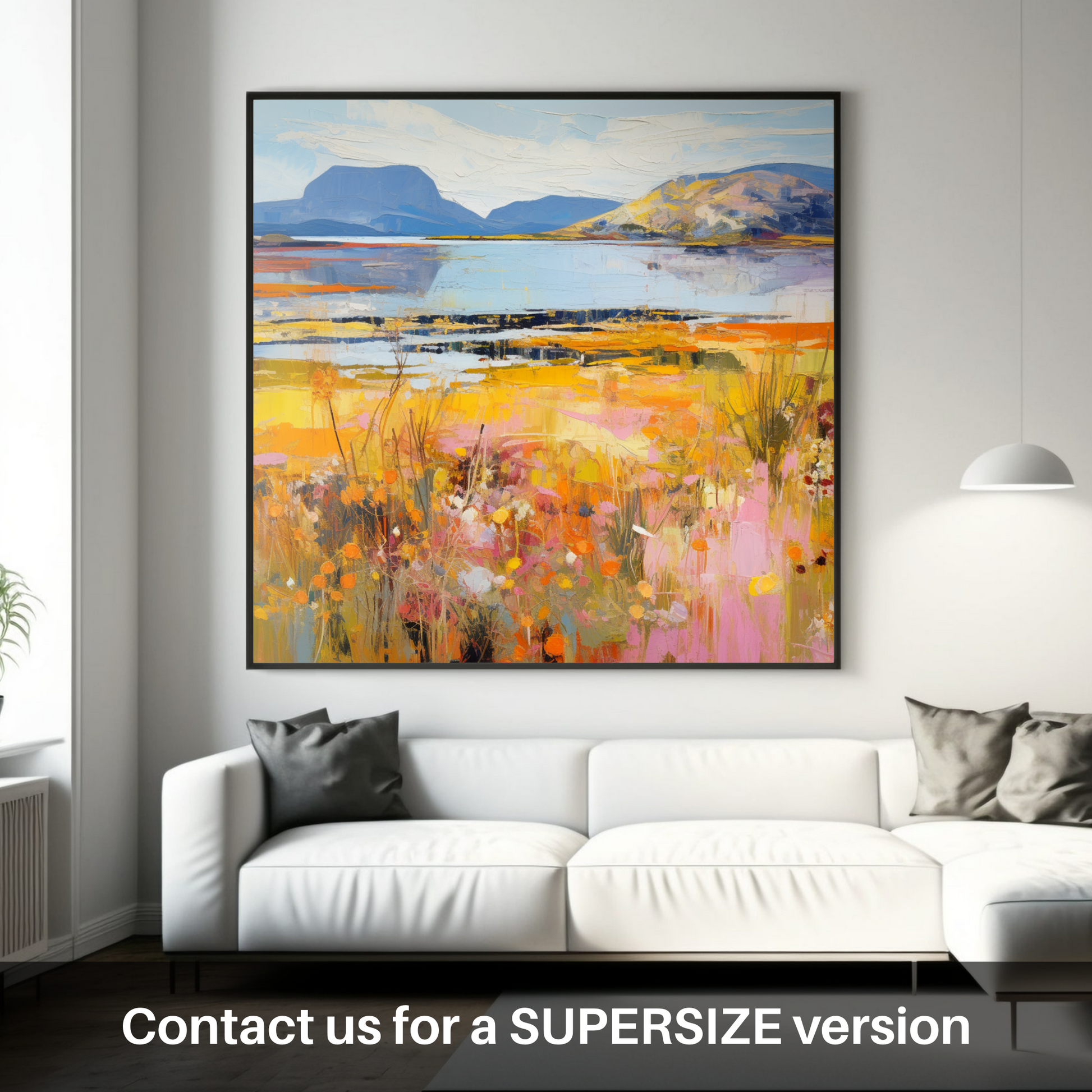 Huge supersize print of Isle of Raasay, Inner Hebrides in summer