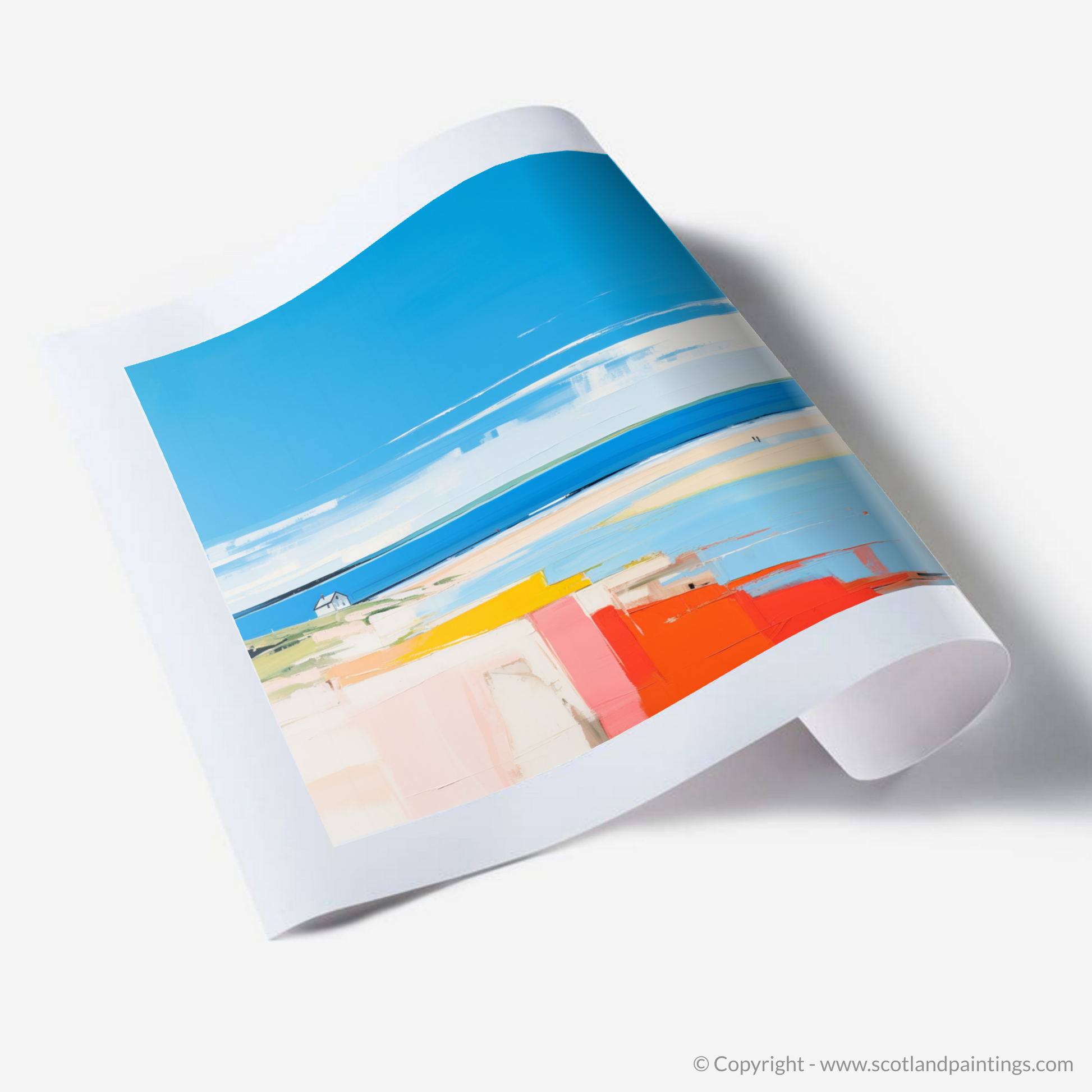 Art Print of St Cyrus Beach, Aberdeenshire in summer