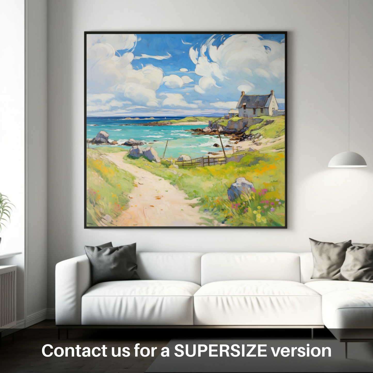 Huge supersize print of Isle of Lewis, Outer Hebrides in summer