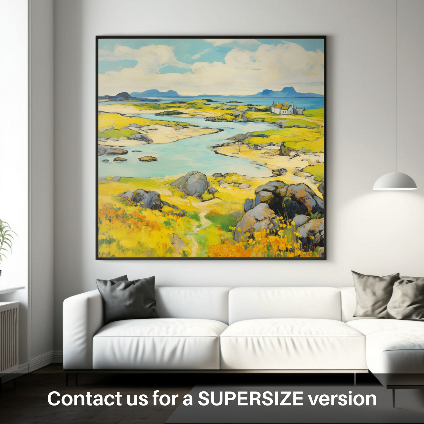 Huge supersize print of Isle of Lewis, Outer Hebrides in summer