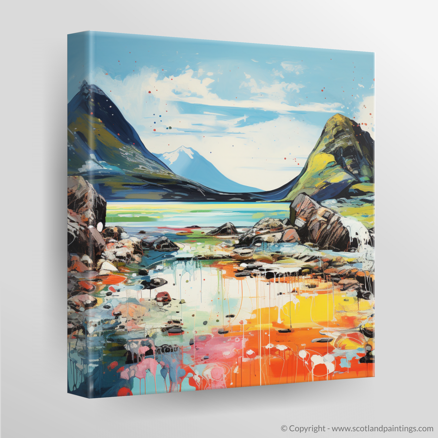 Canvas Print of Isle of Rum, Inner Hebrides in summer