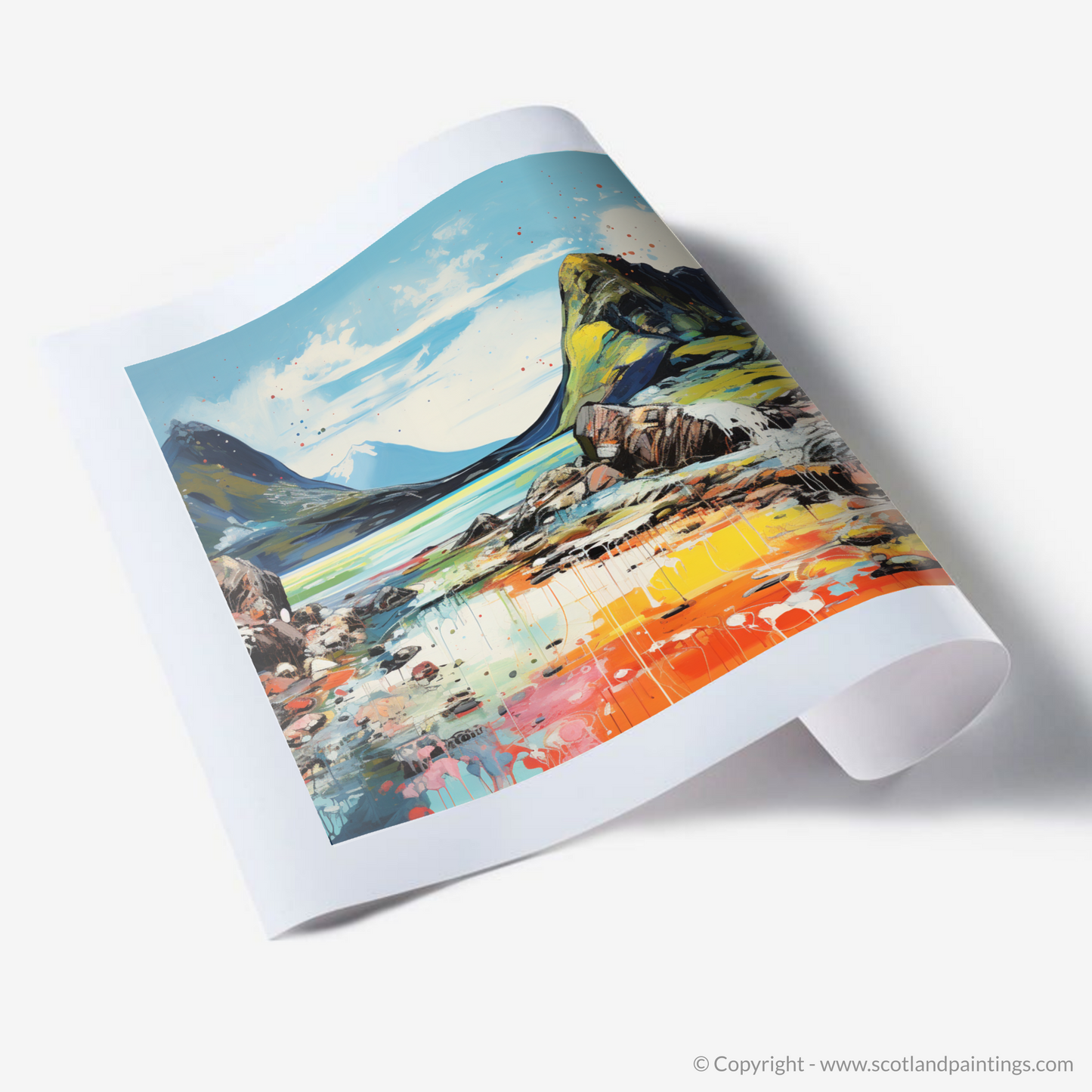 Art Print of Isle of Rum, Inner Hebrides in summer