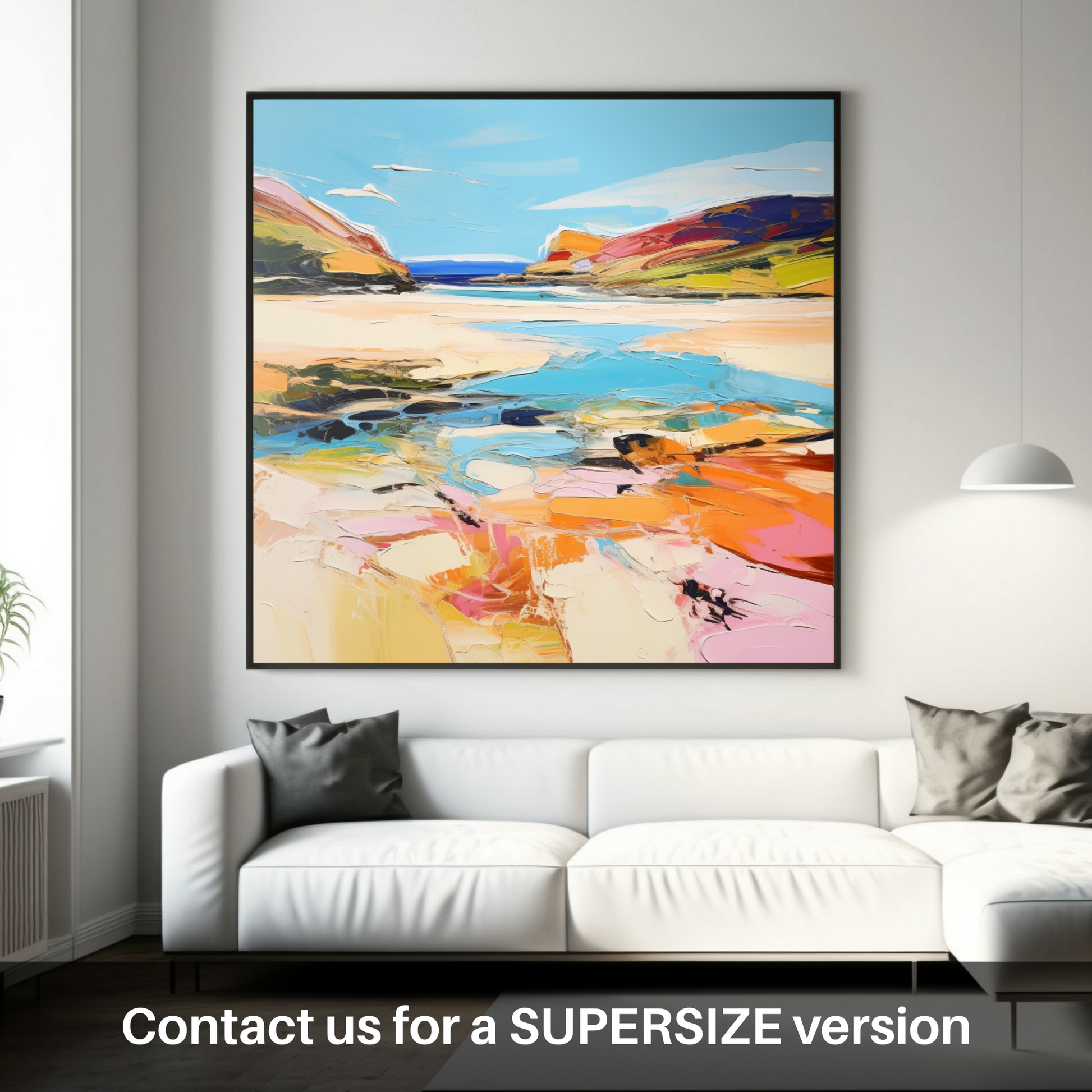 Huge supersize print of Sandwood Bay, Sutherland in summer