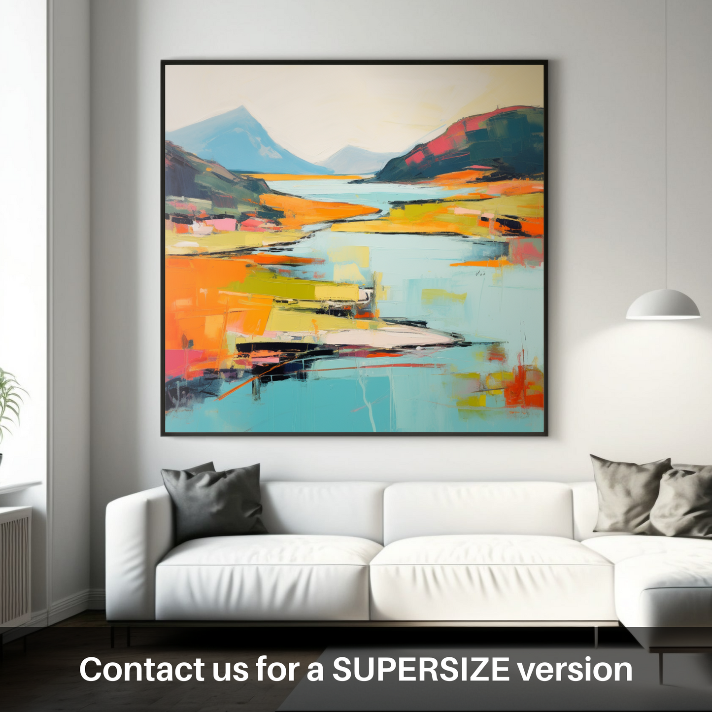Huge supersize print of Loch Morar, Highlands in summer