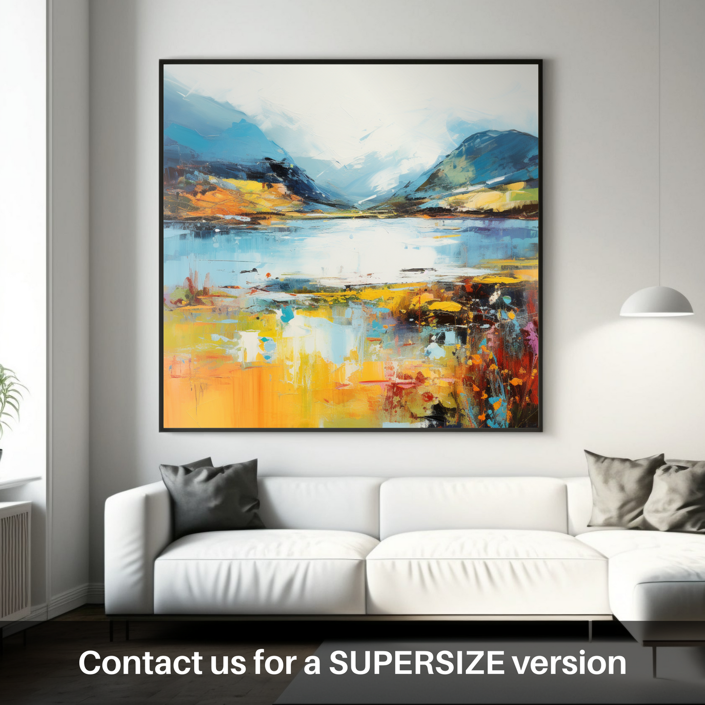 Huge supersize print of Loch Glencoul, Sutherland in summer