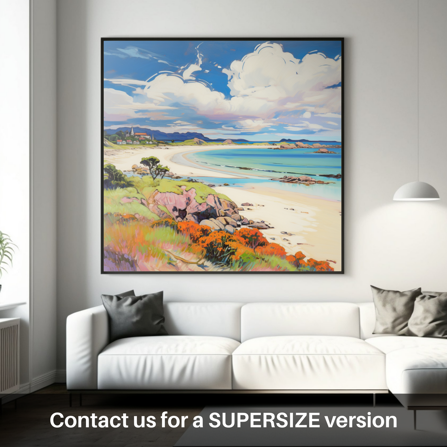 Huge supersize print of Arisaig Beach, Arisaig in summer
