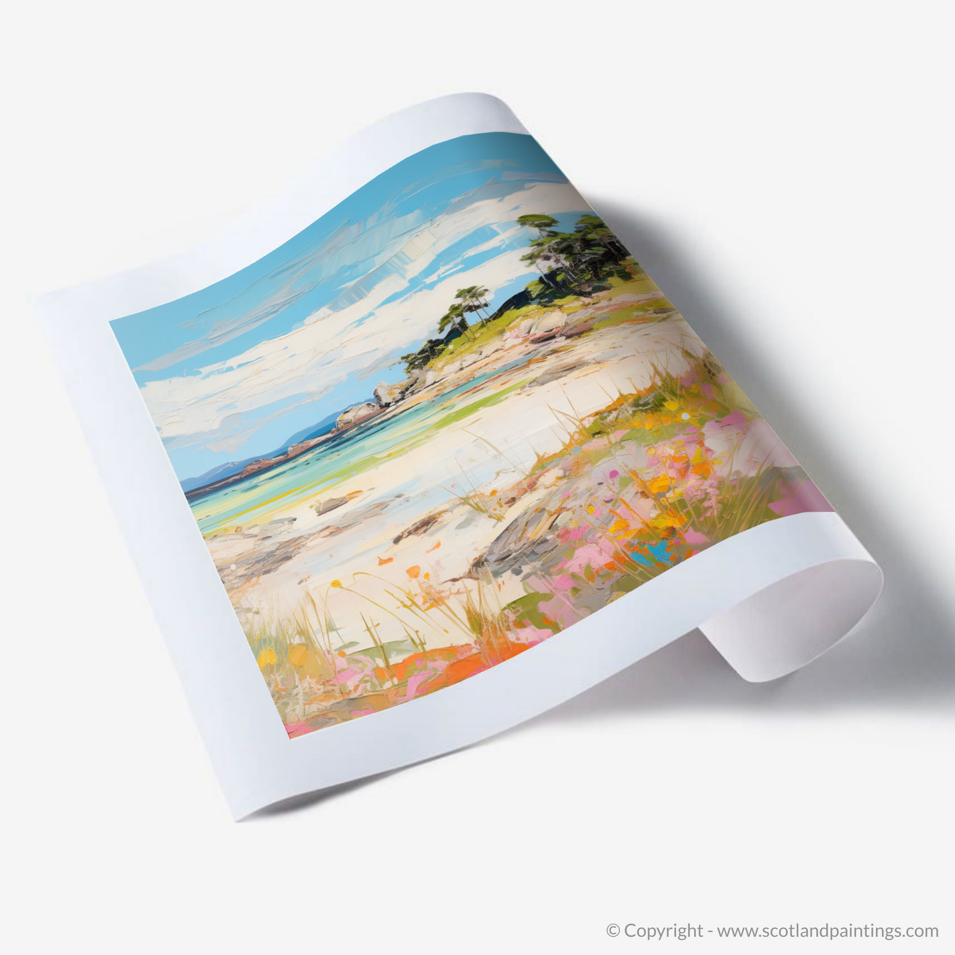 Art Print of Arisaig Beach, Arisaig in summer