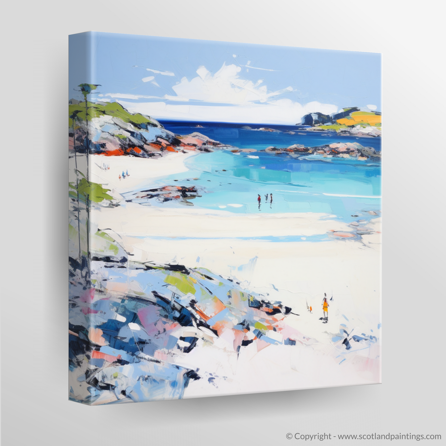 Canvas Print of Arisaig Beach, Arisaig in summer