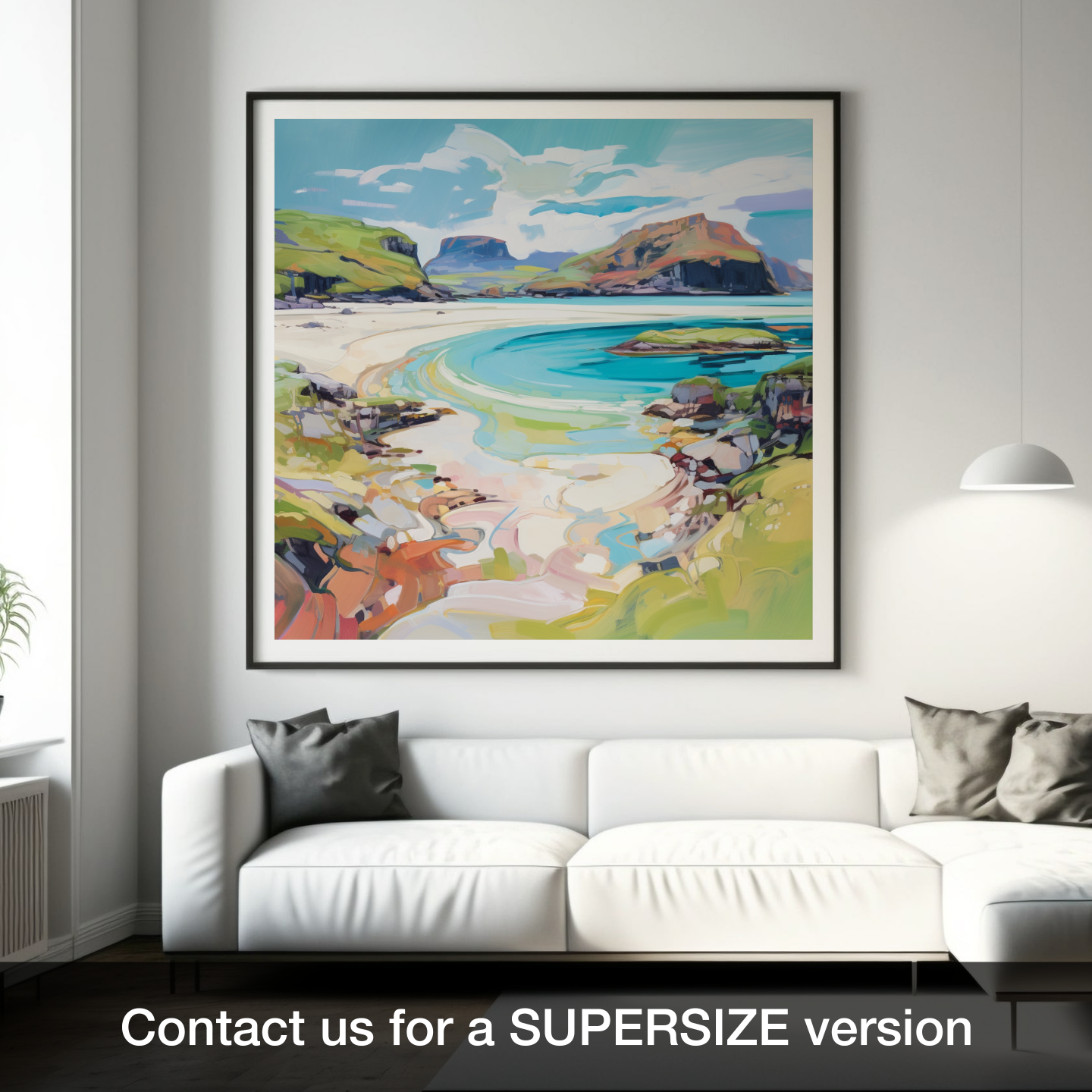 Calgary Bay Summer Vibrance: A Modern Ode to the Isle of Mull