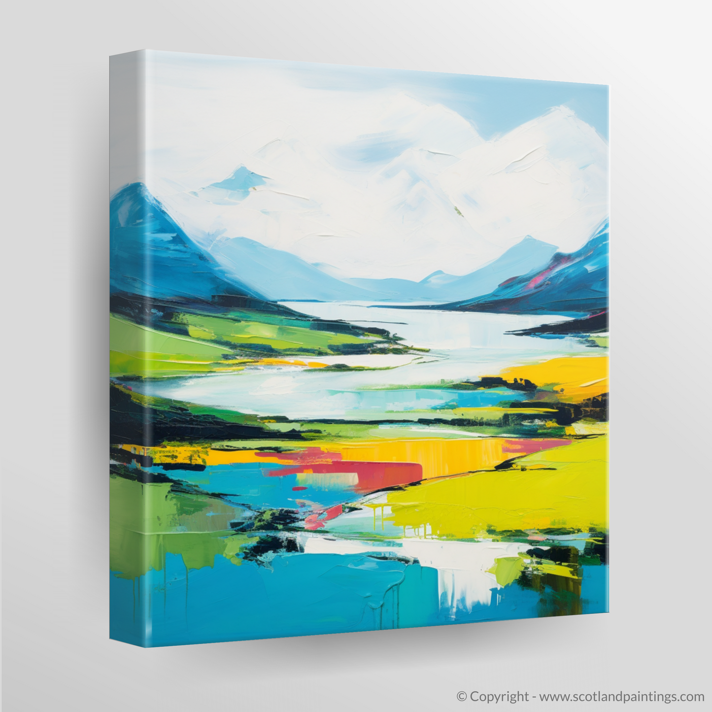 Highland Pulse: An Abstract Ode to Loch Leven's Summer Splendour