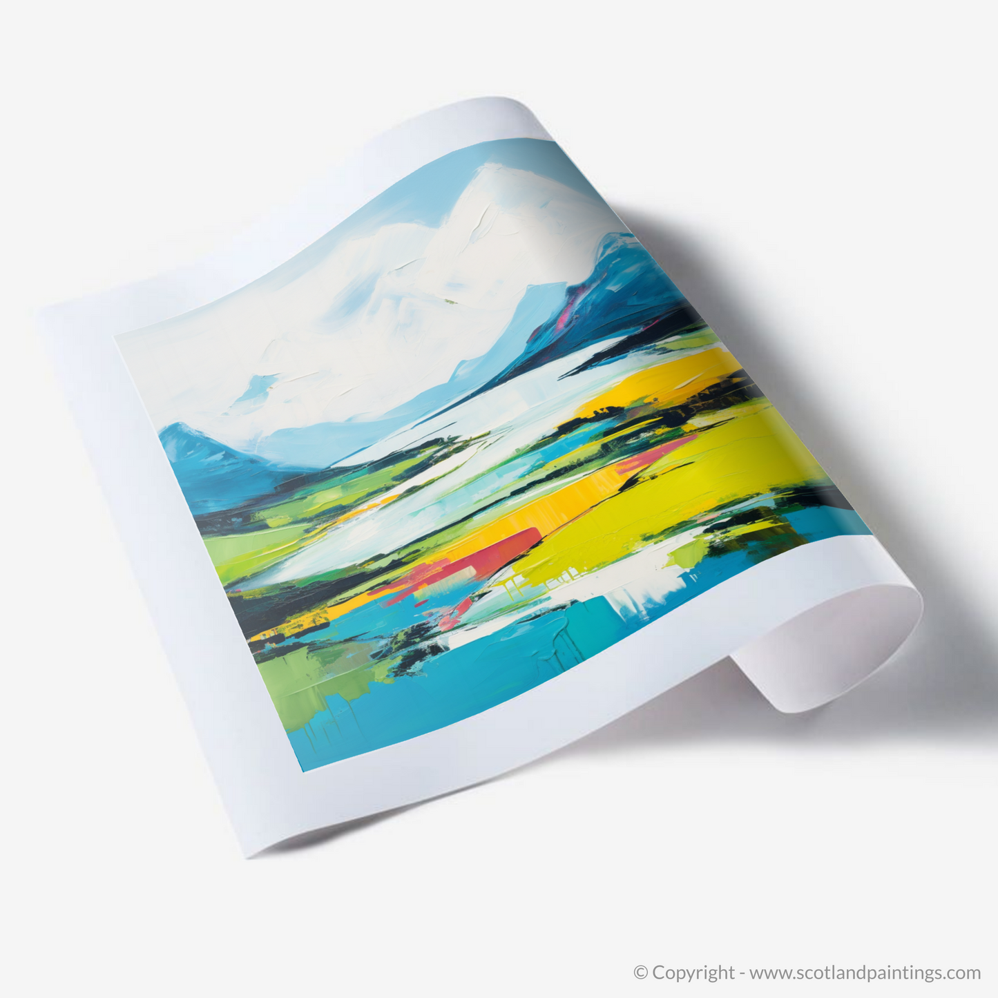 Highland Pulse: An Abstract Ode to Loch Leven's Summer Splendour