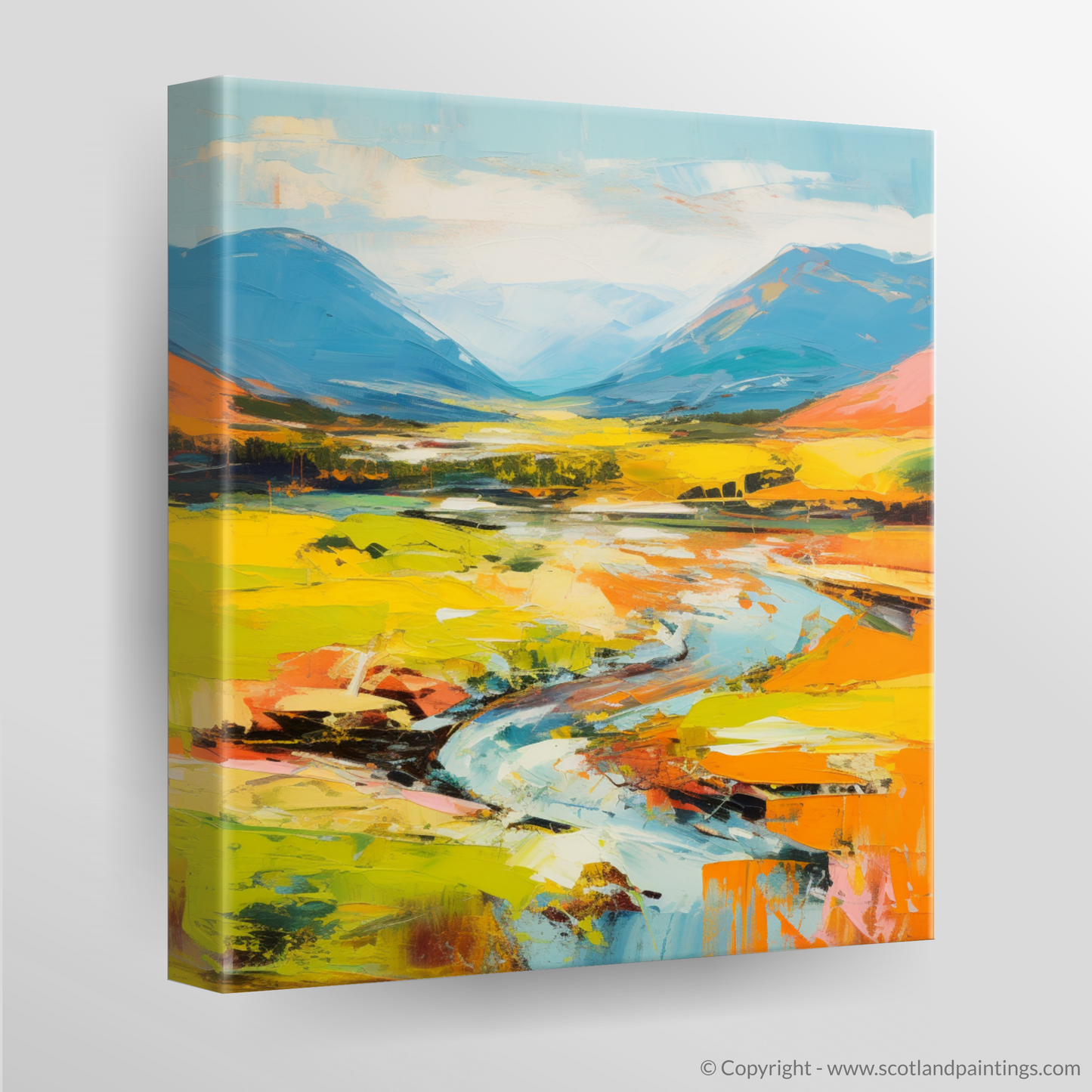 Summer Symphony in Glen Orchy: A Color Field Exploration