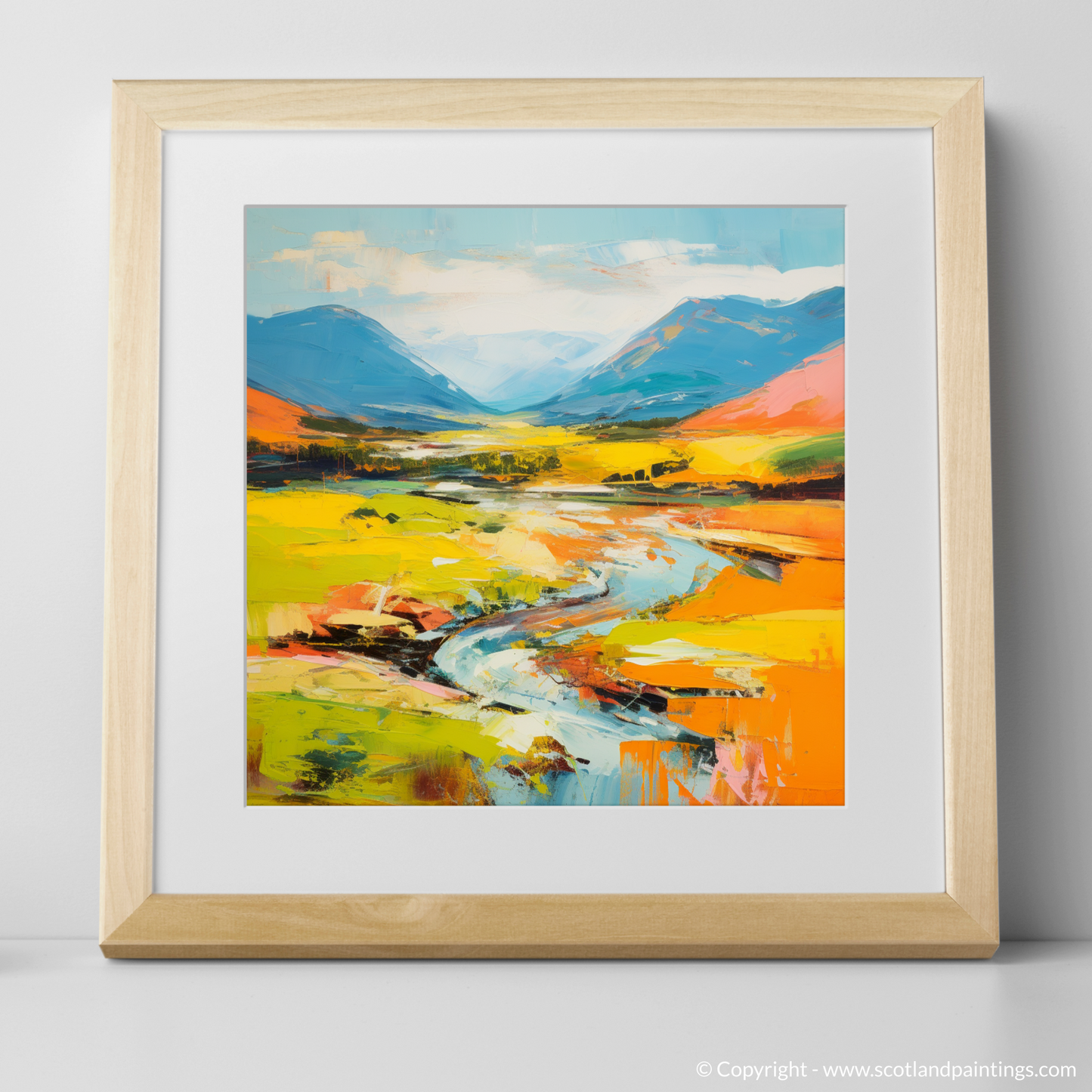 Summer Symphony in Glen Orchy: A Color Field Exploration
