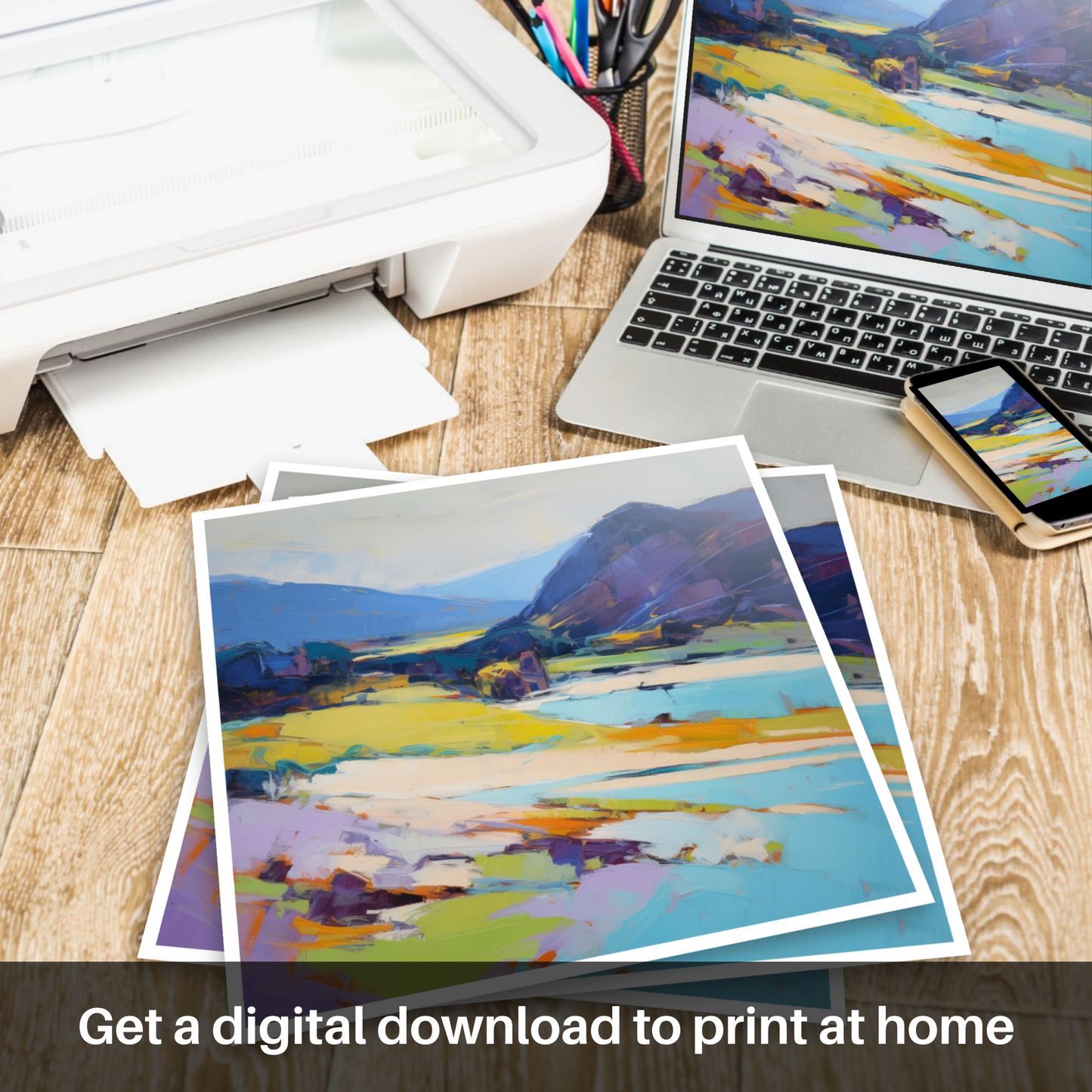 Scarista Beach Essence: An Expressionist Tribute to the Hebrides