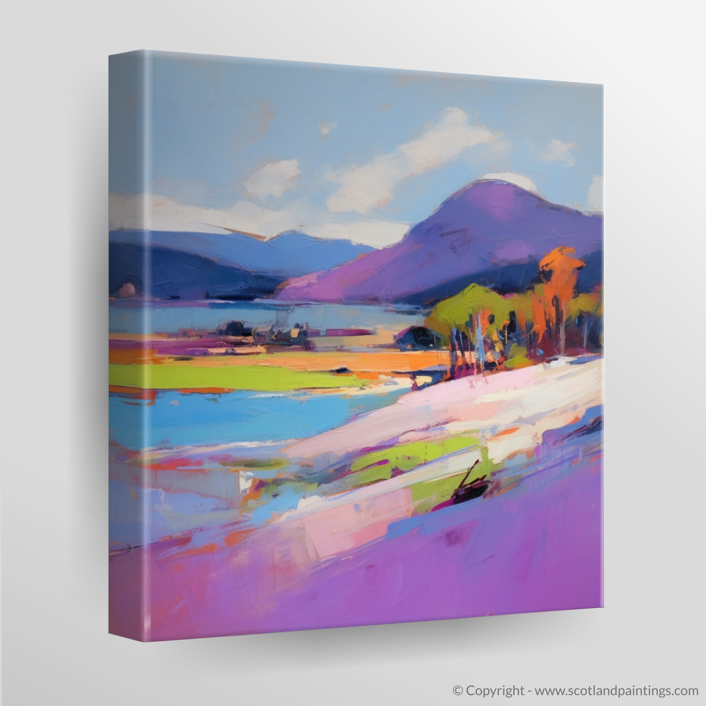 Scottish Coastline Reverie: An Expressionist Ode to Silver Sands of Morar