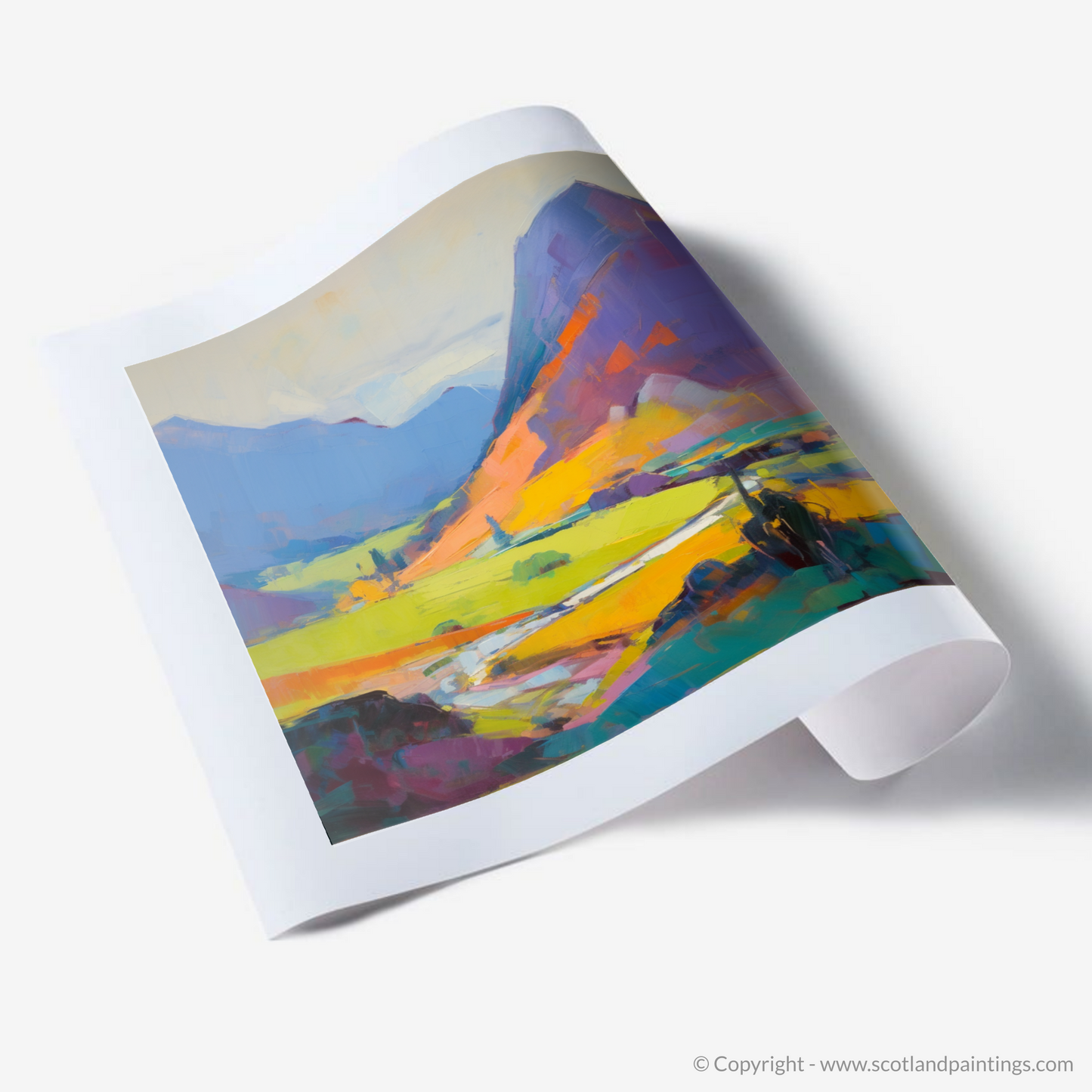 Highland Radiance: An Abstract Expression of Glen Coe