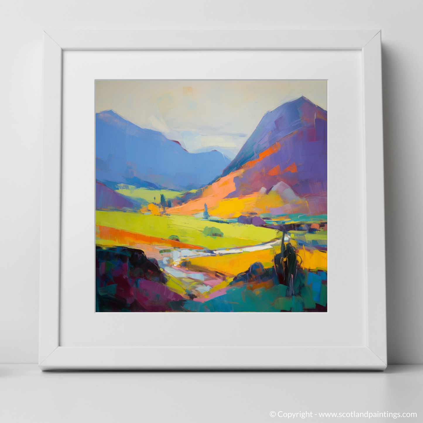 Highland Radiance: An Abstract Expression of Glen Coe