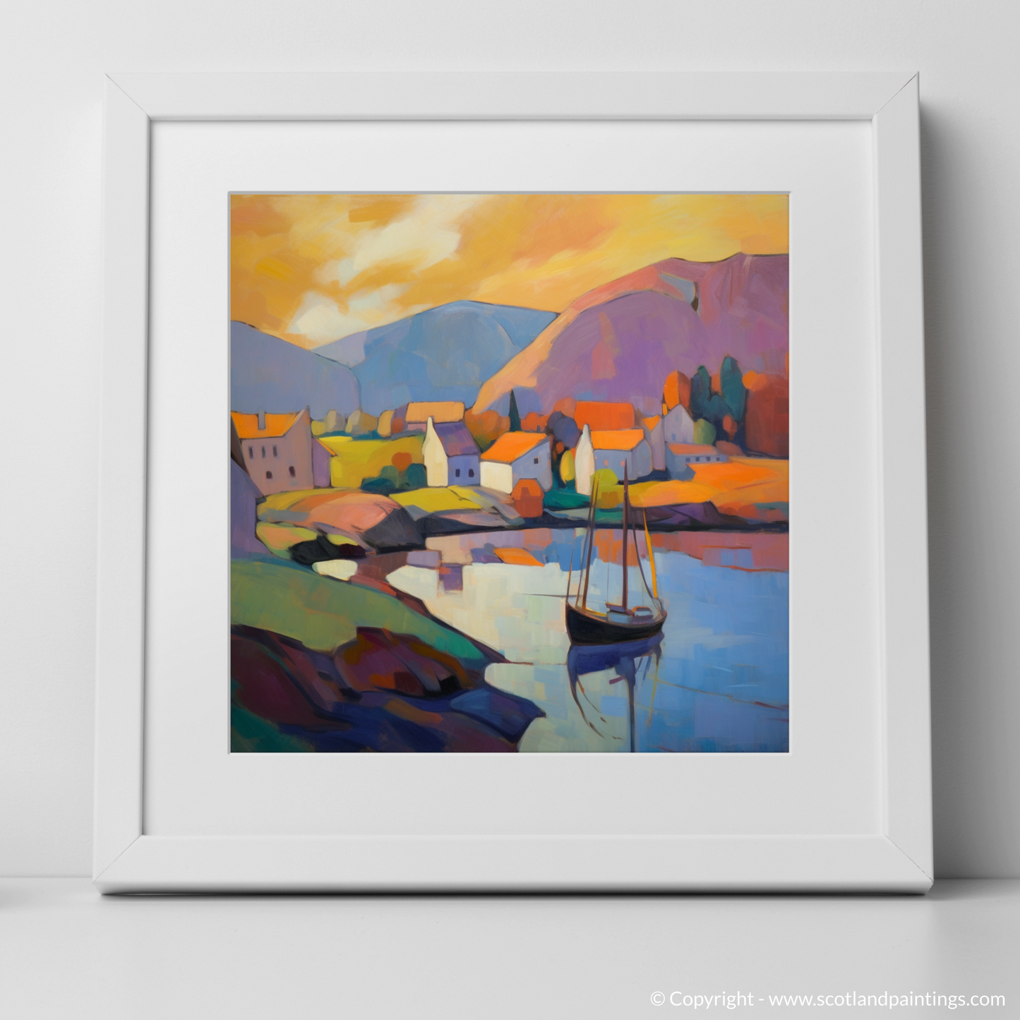 Cubist Golden Hour at Port Ellen Harbour