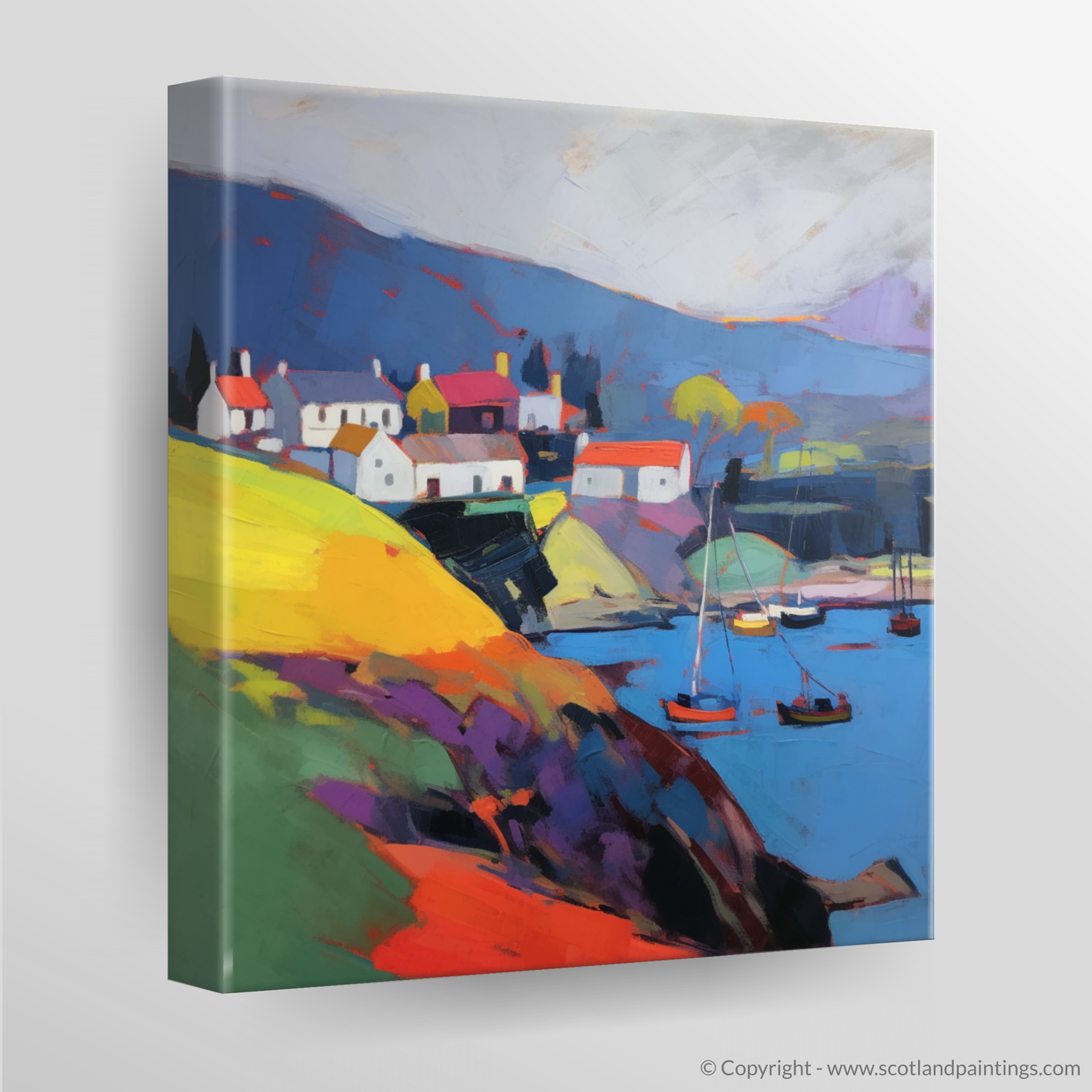 Storm's Embrace: An Abstract Ode to Pittenweem Harbour