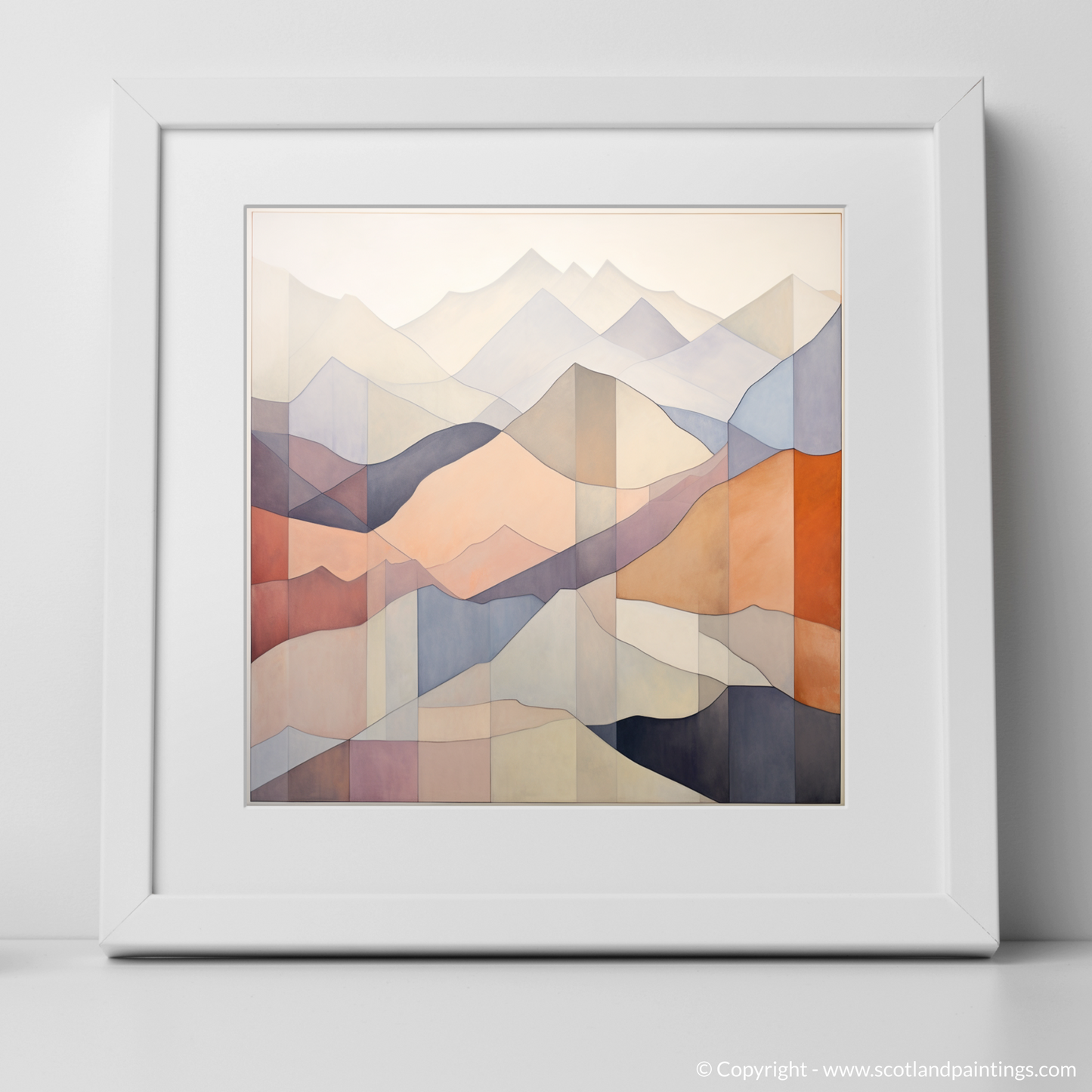 Minimalist Glen Nevis: Geometric Beauty Meets Scottish Highlands