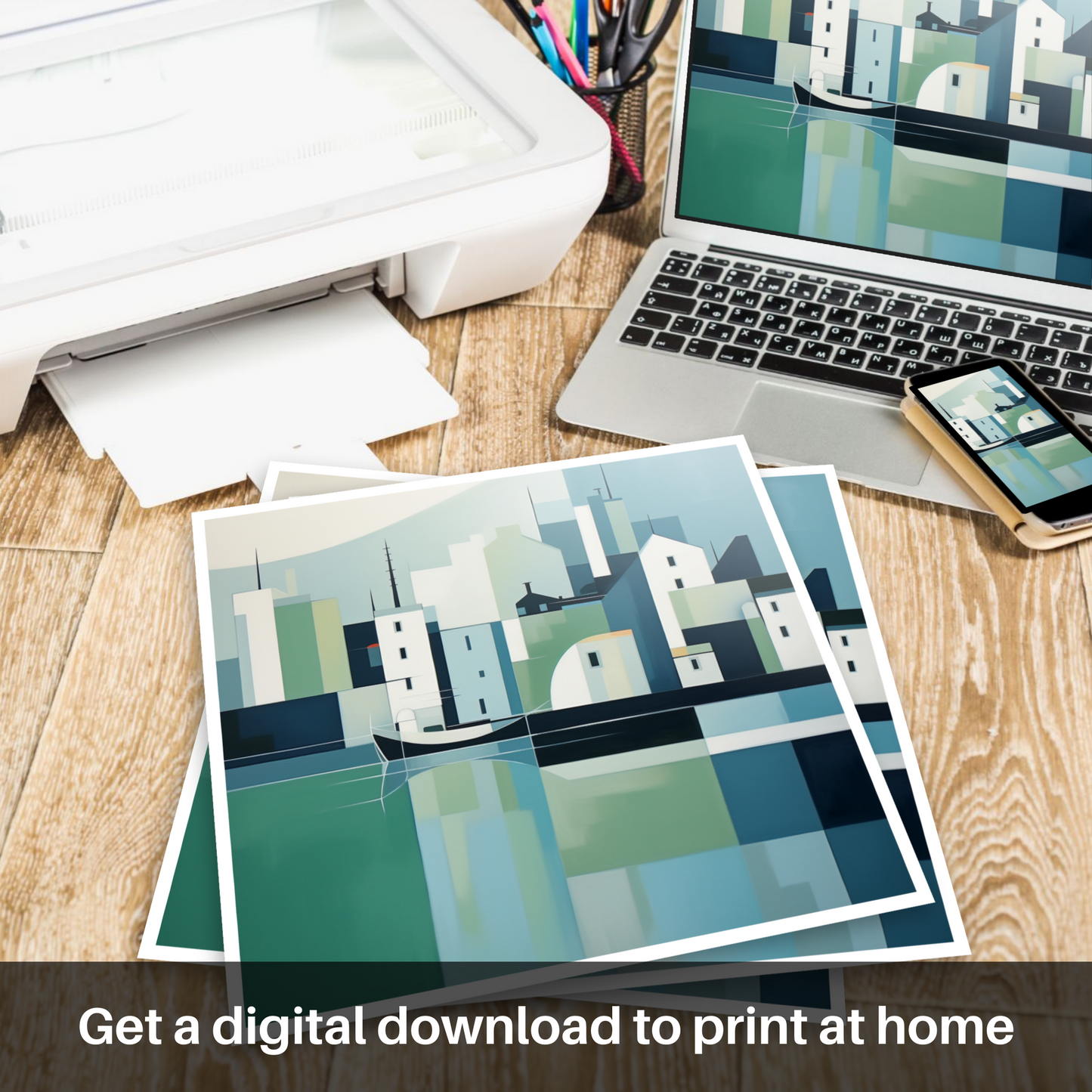 Oban Harbour Serenity: A Minimalist Coastal Gem