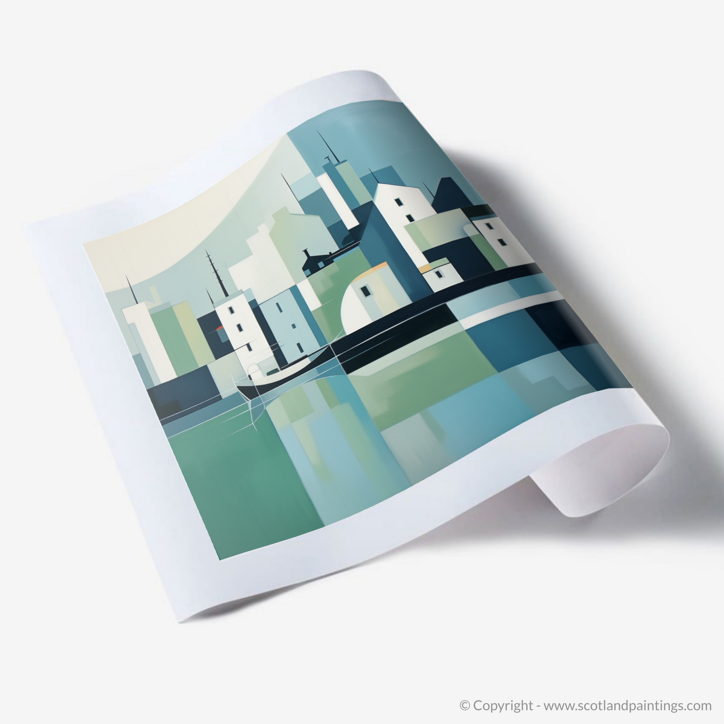 Oban Harbour Serenity: A Minimalist Coastal Gem