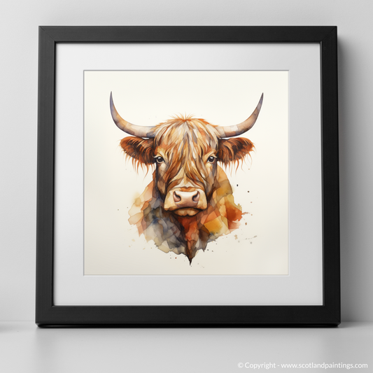 Highland Serenity: A Minimalist Ode to Scotland's Gentle Giant