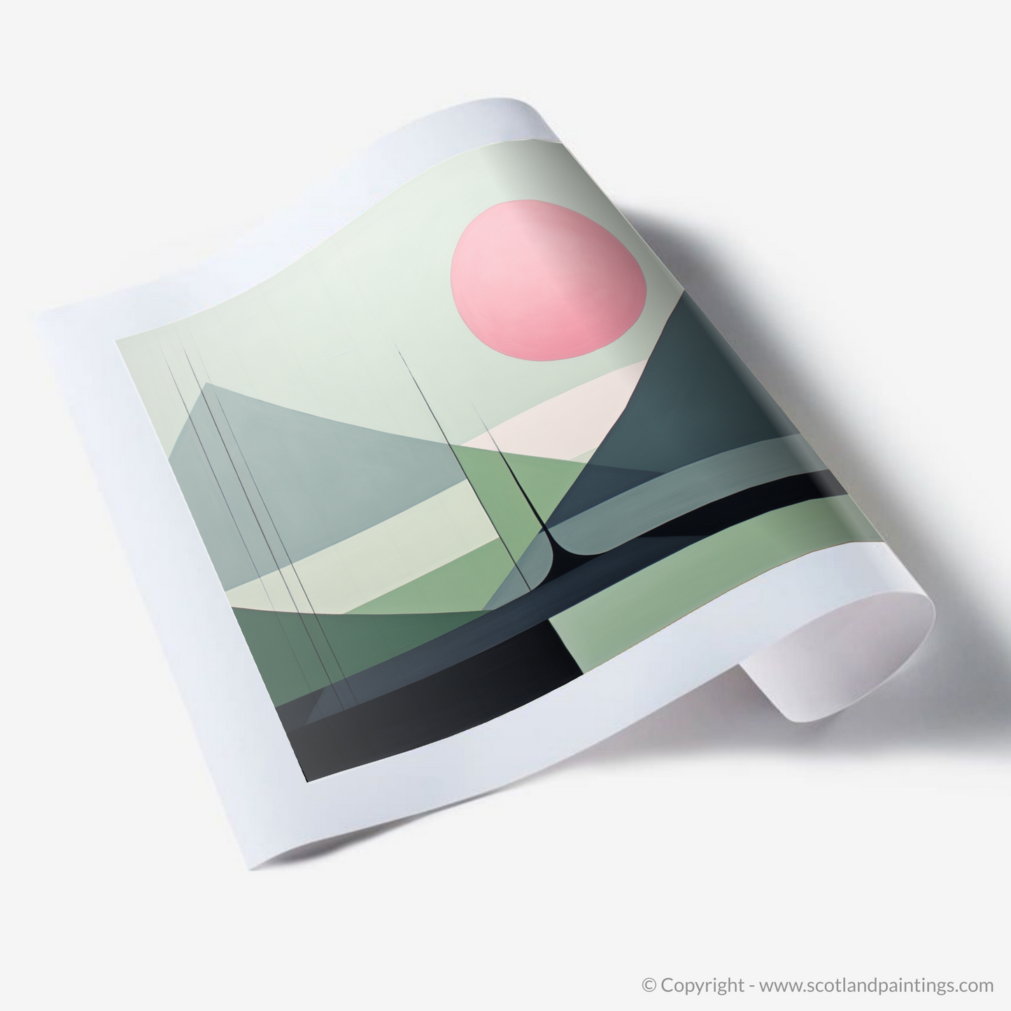 Glen Etive Reimagined: A Minimalist Ode to Nature