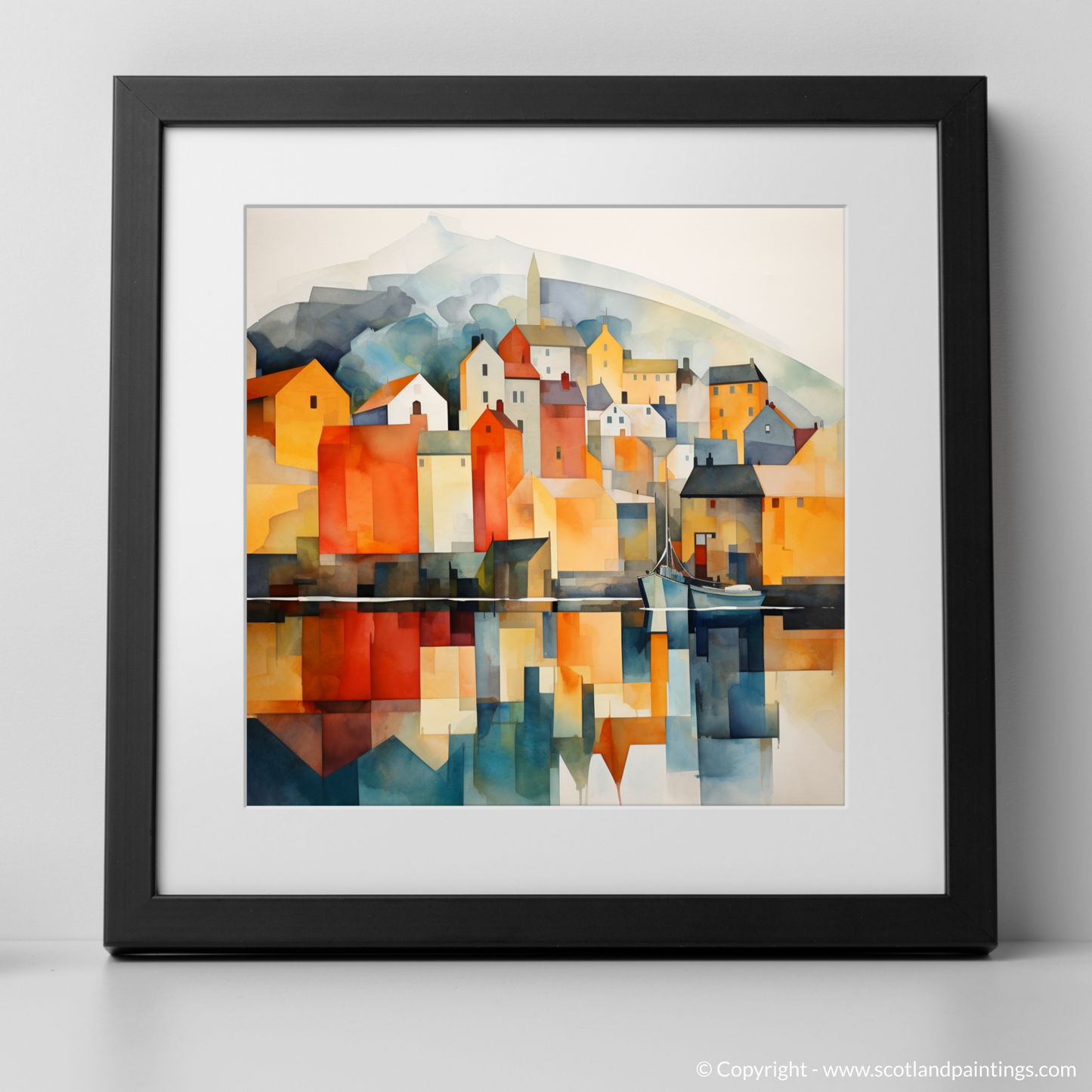 Portree Harbour Essence: A Modern Minimalist Symphony