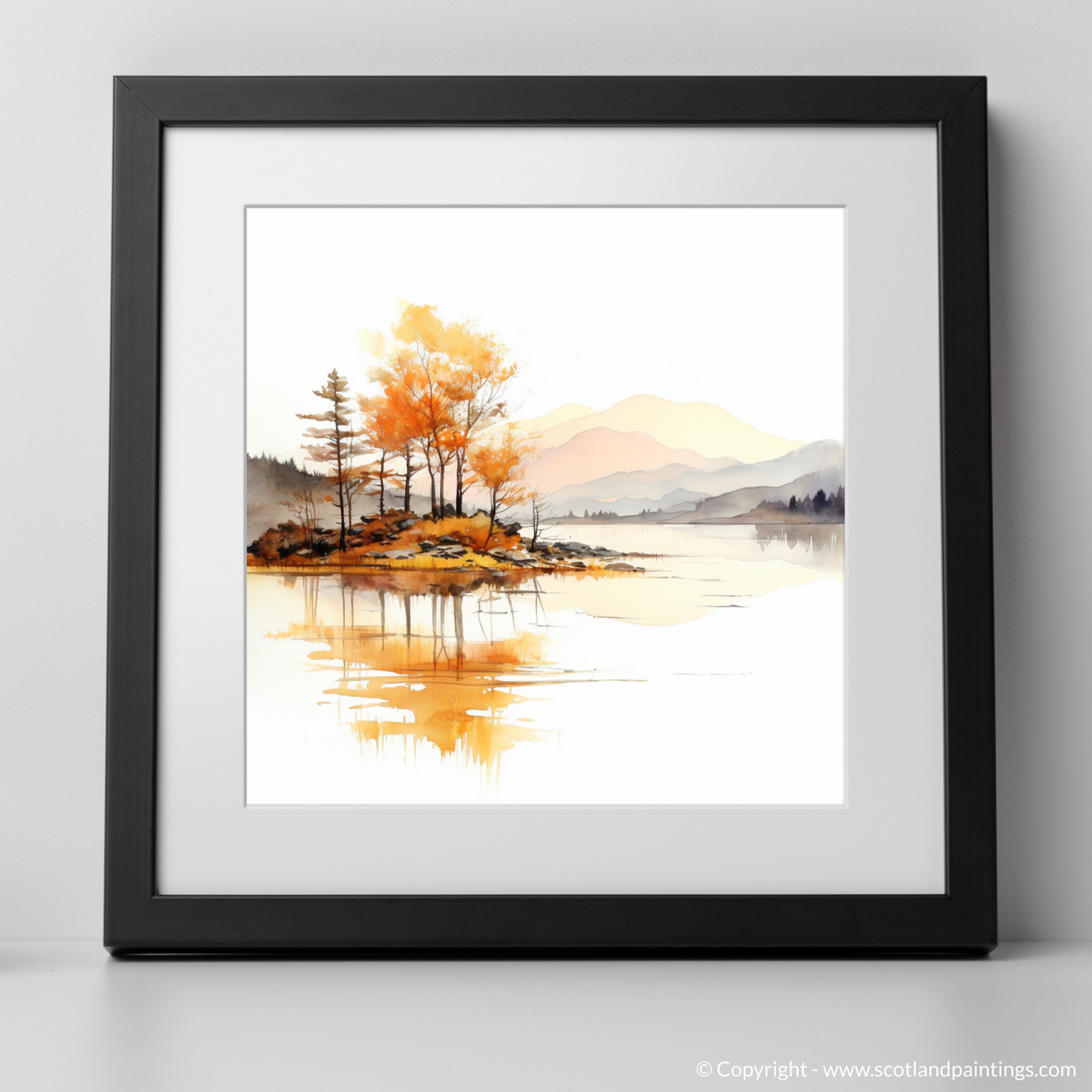 Autumn Hues of Loch Morar: A Minimalist Homage