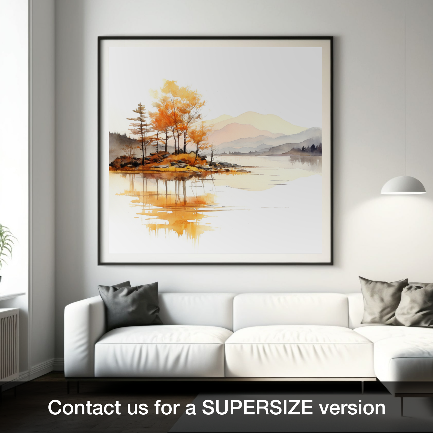 Autumn Hues of Loch Morar: A Minimalist Homage