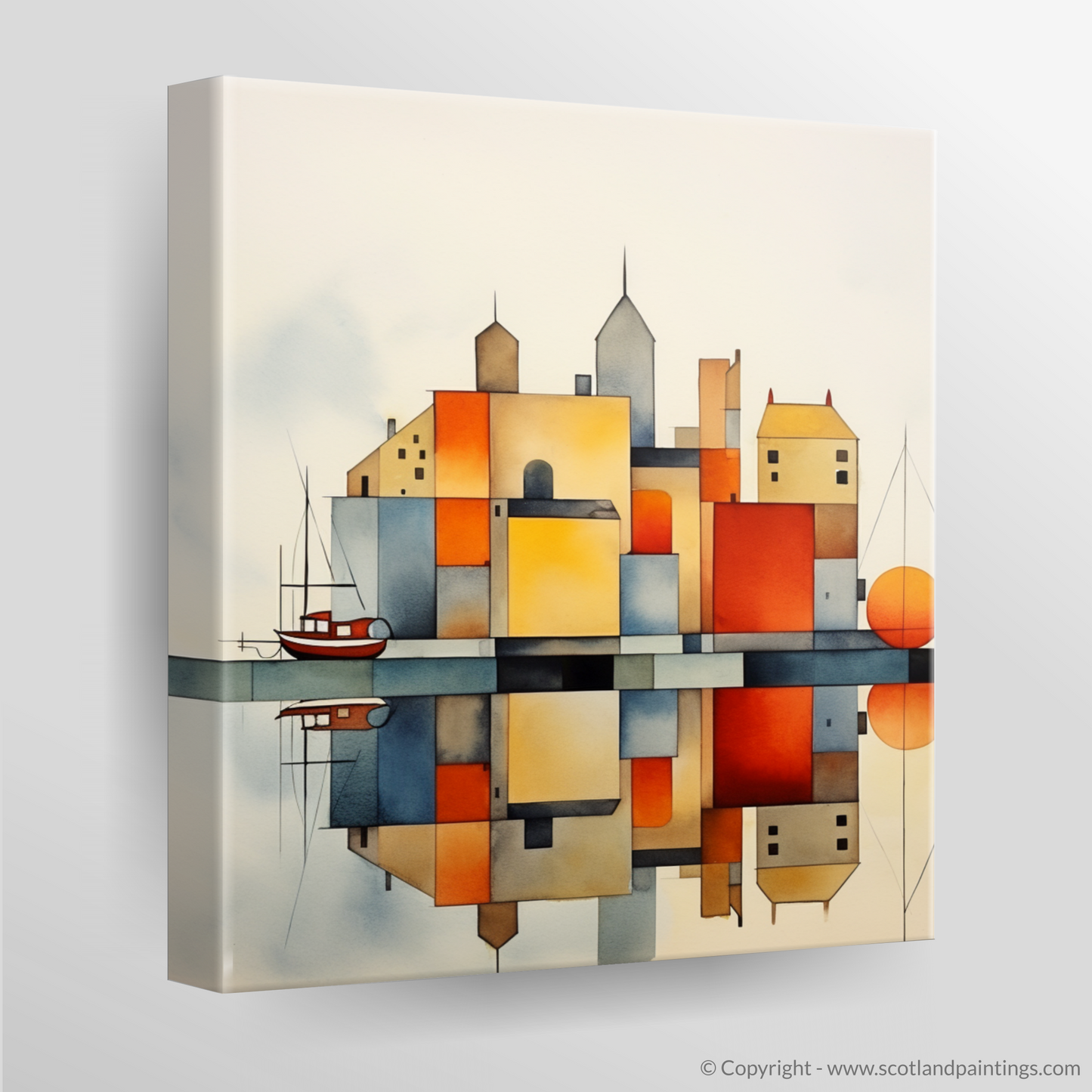 Kirkwall Harbour's Quietude: A Minimalist Reflection