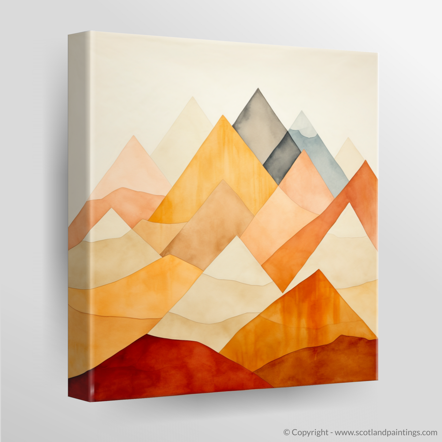 Majestic Minimalism: A Scottish Mountain Abstract