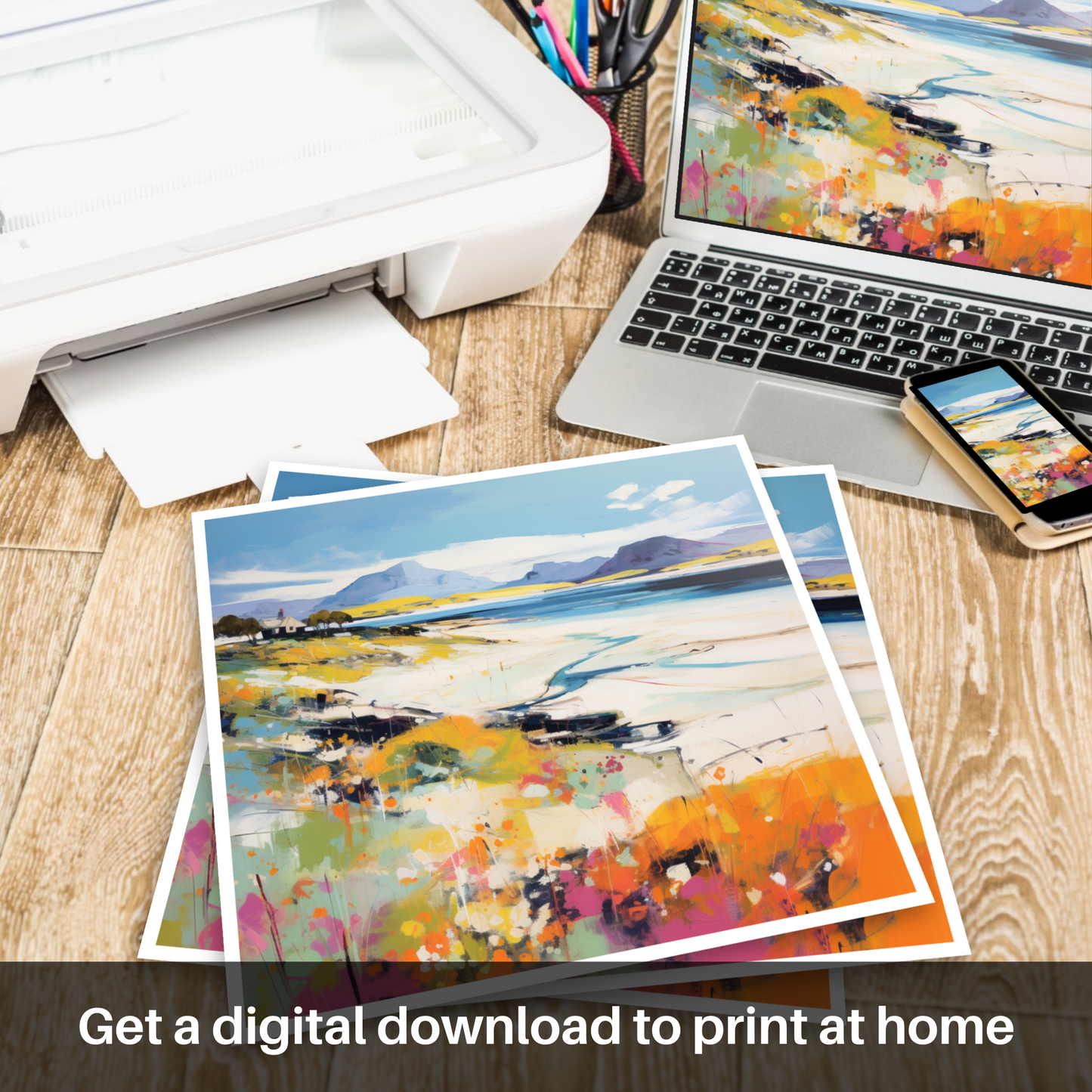 Camusdarach Beach: A Color Field Ode to Scotland's Serenity