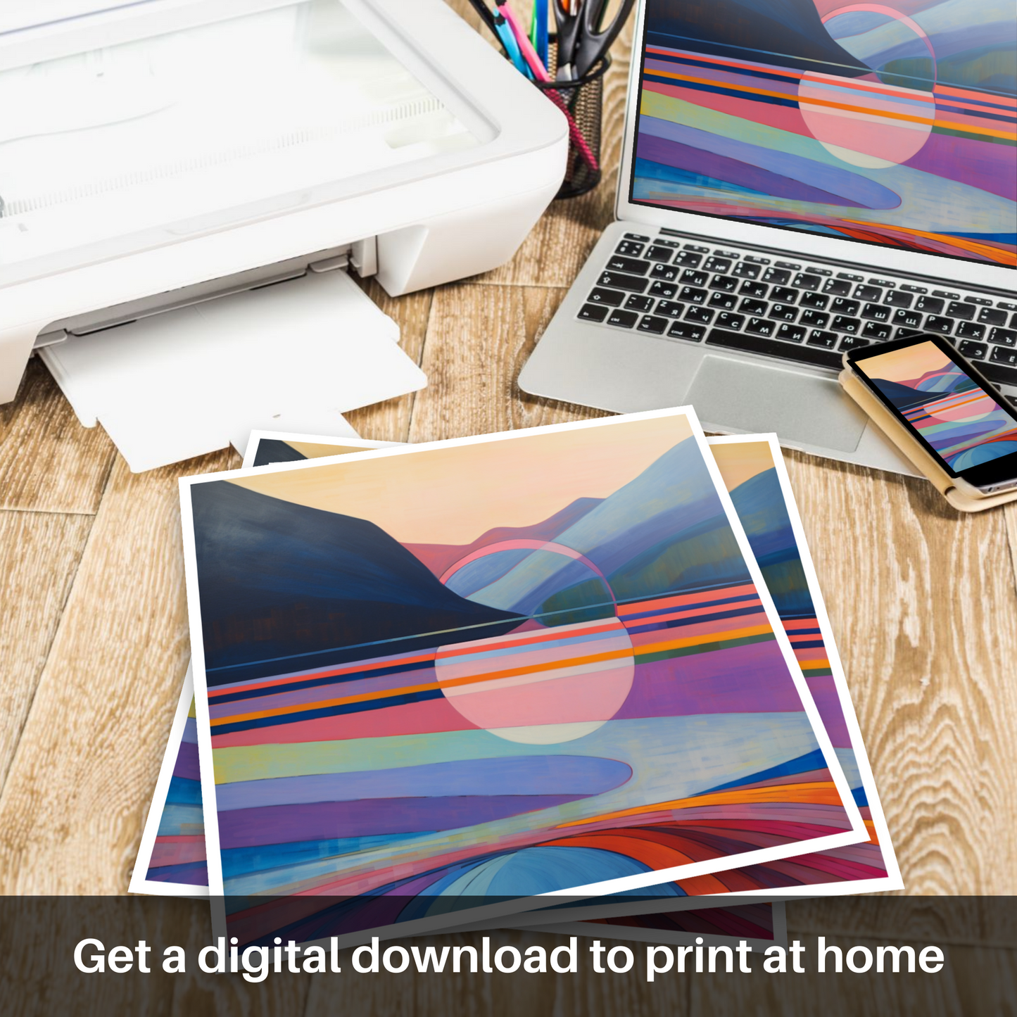 Loch Earn Abstraction: A Color Field Reverie