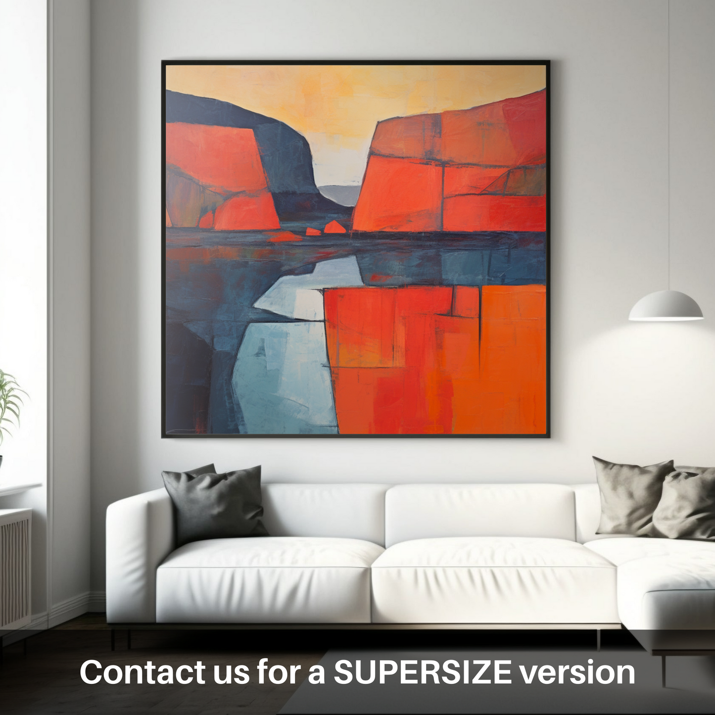 Huge supersize print of A loch in Scotland