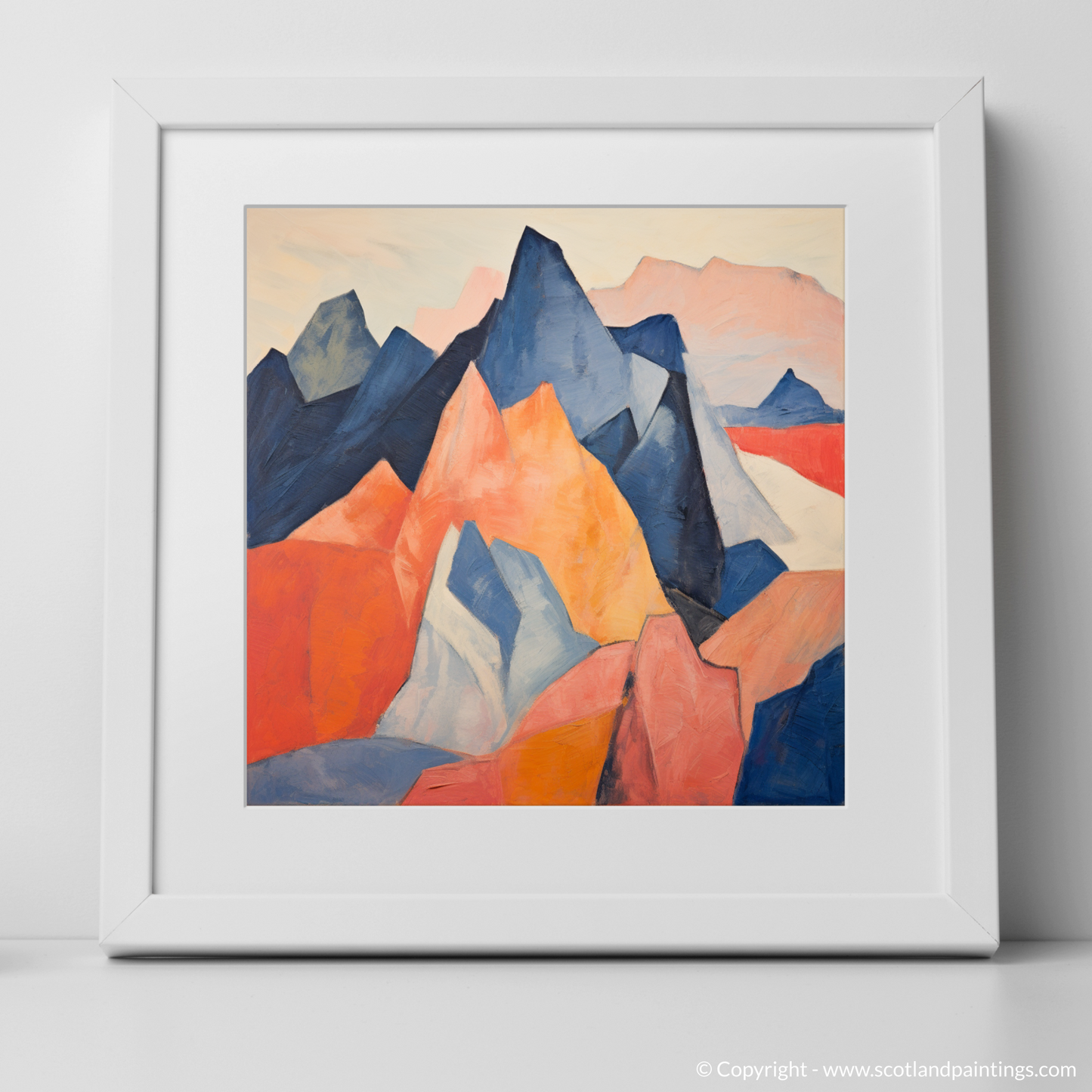 Art Print of Stob Binnein with a white frame