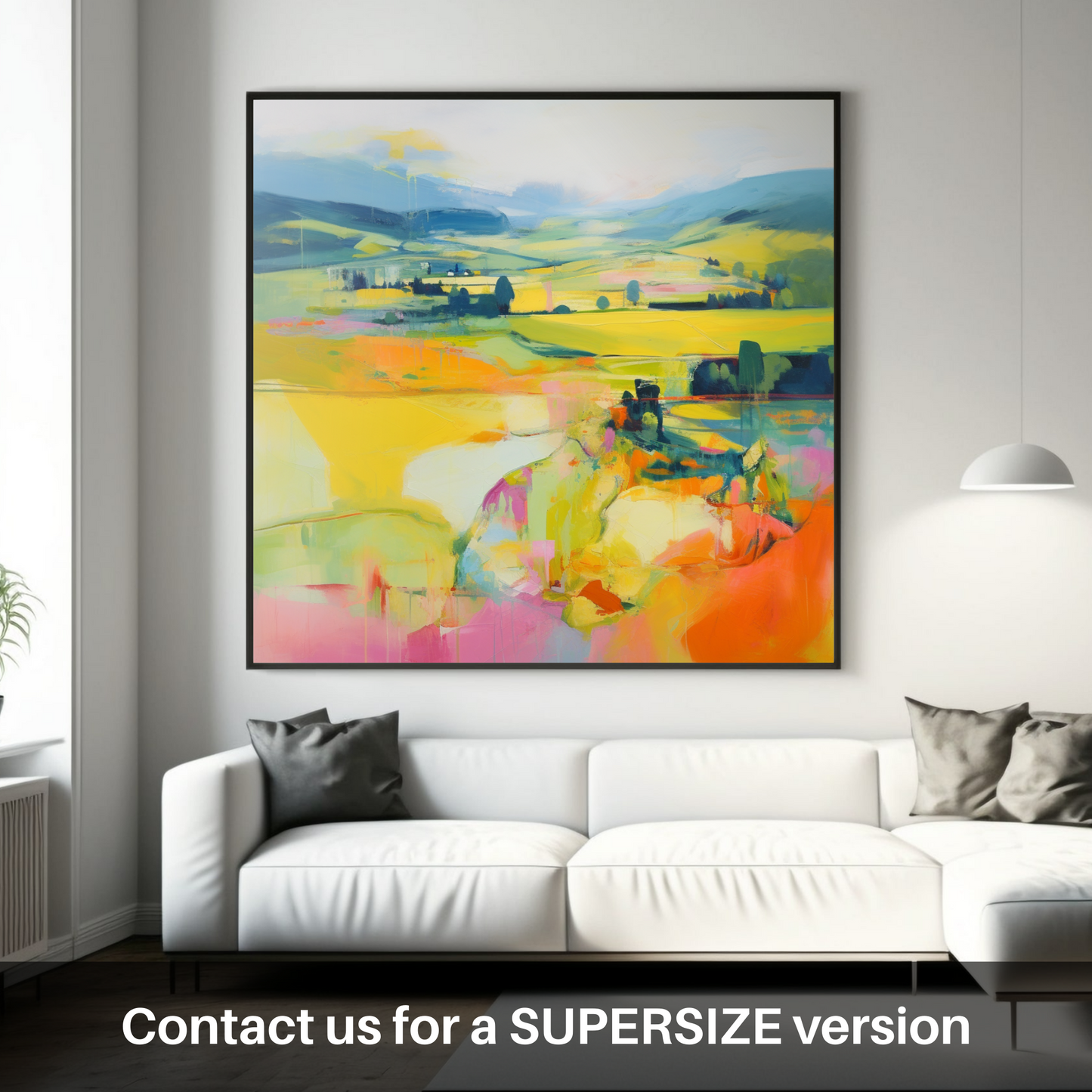 Painting and Art Print of Glendevon, Perth and Kinross in summer. Summer Serenade in Glendevon.