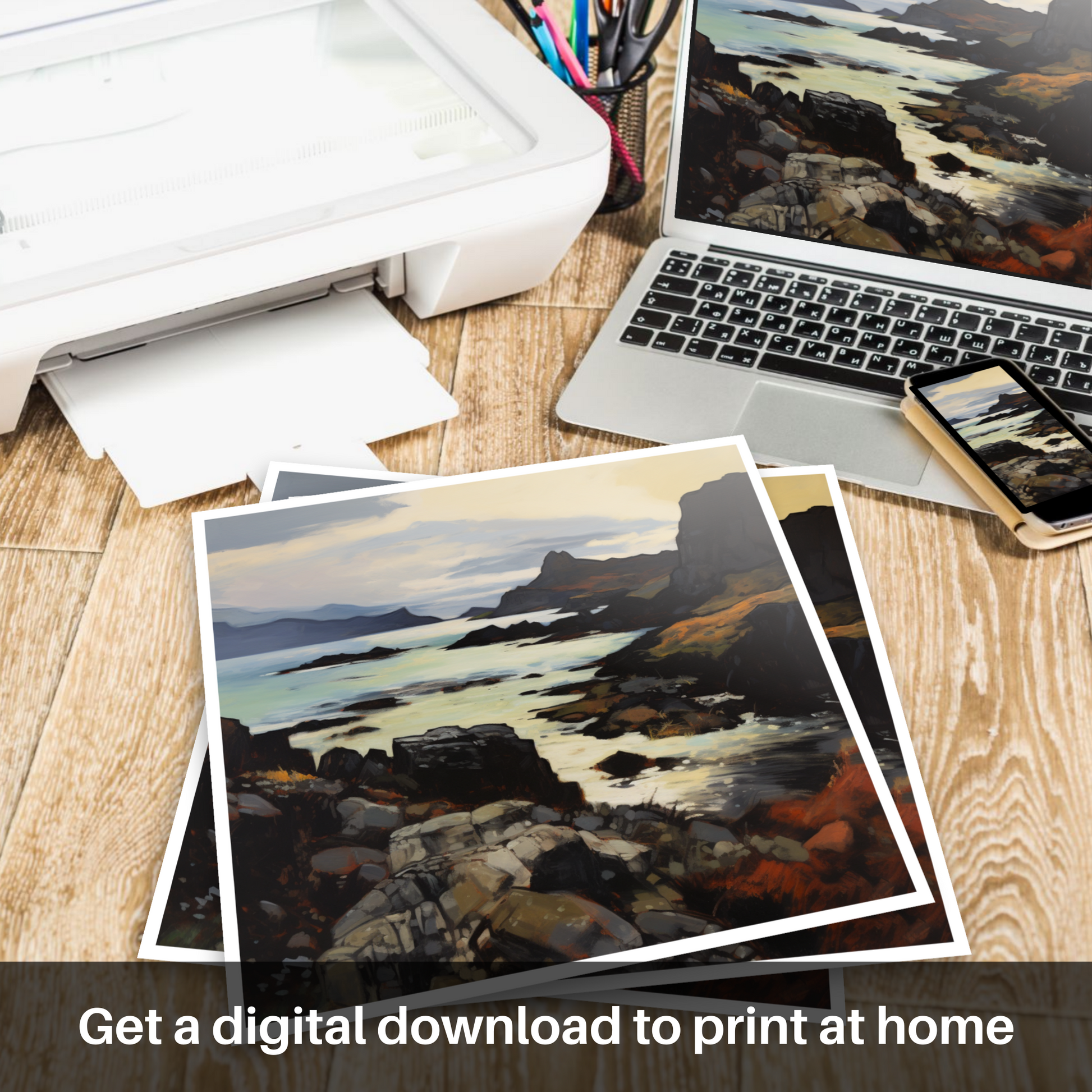 Downloadable and printable picture of Isle of Canna, Inner Hebrides