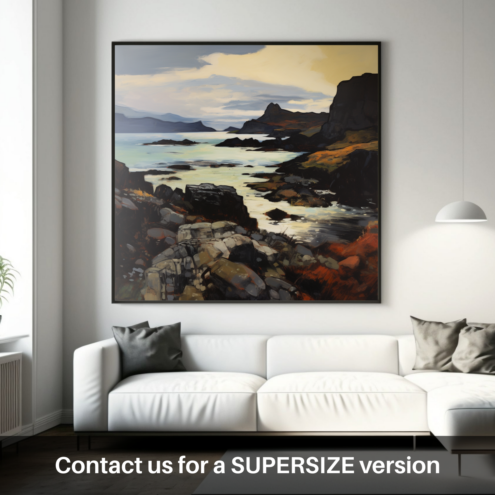 Huge supersize print of Isle of Canna, Inner Hebrides