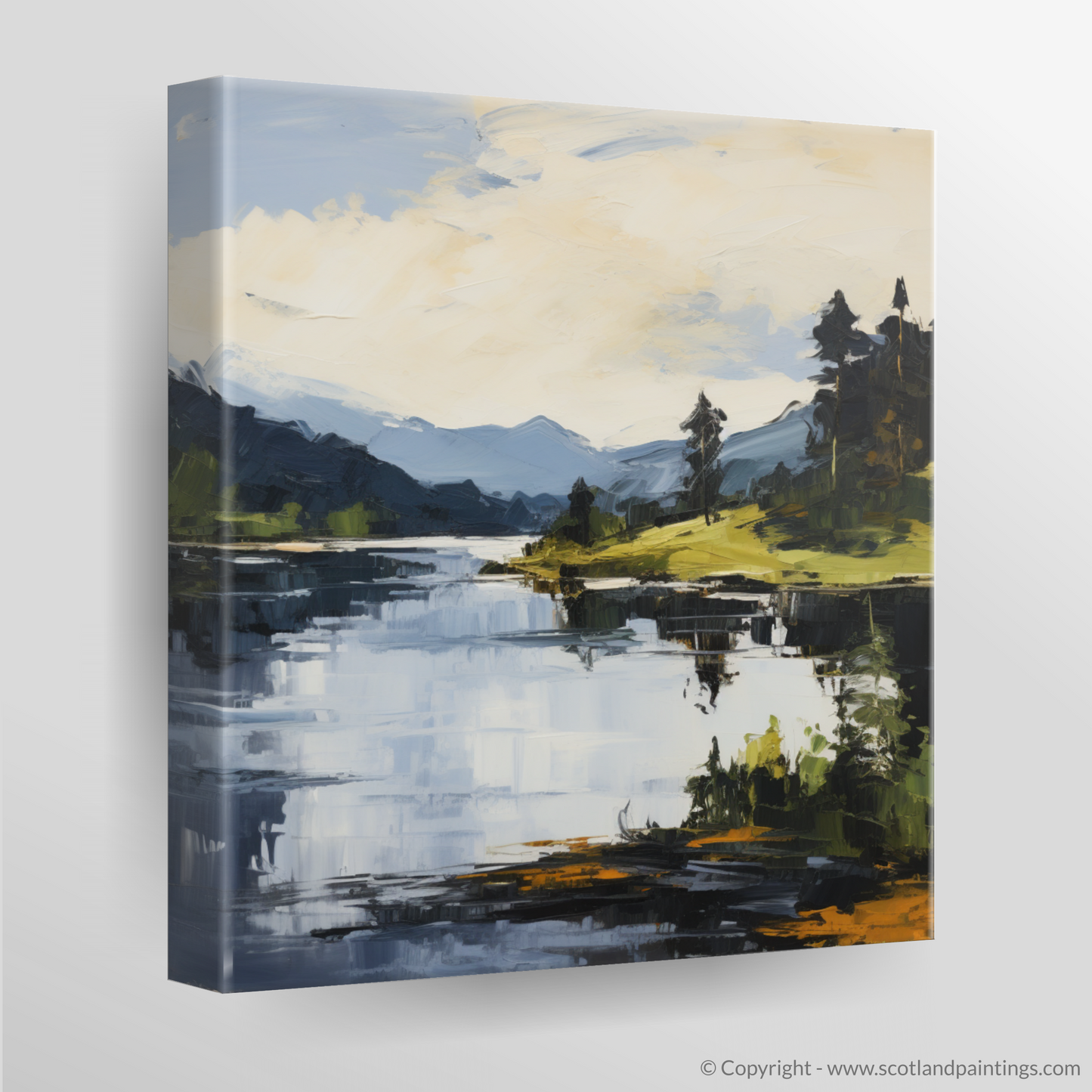 Canvas Print of Loch Ard, Stirling in summer