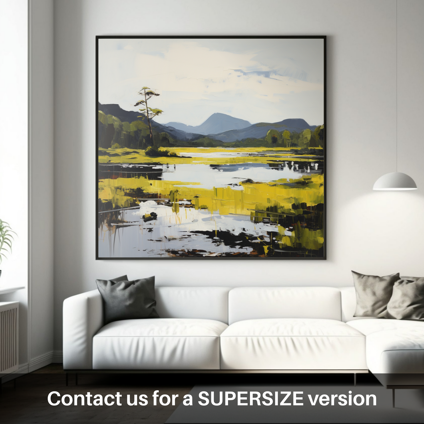 Huge supersize print of Loch Ard, Stirling in summer