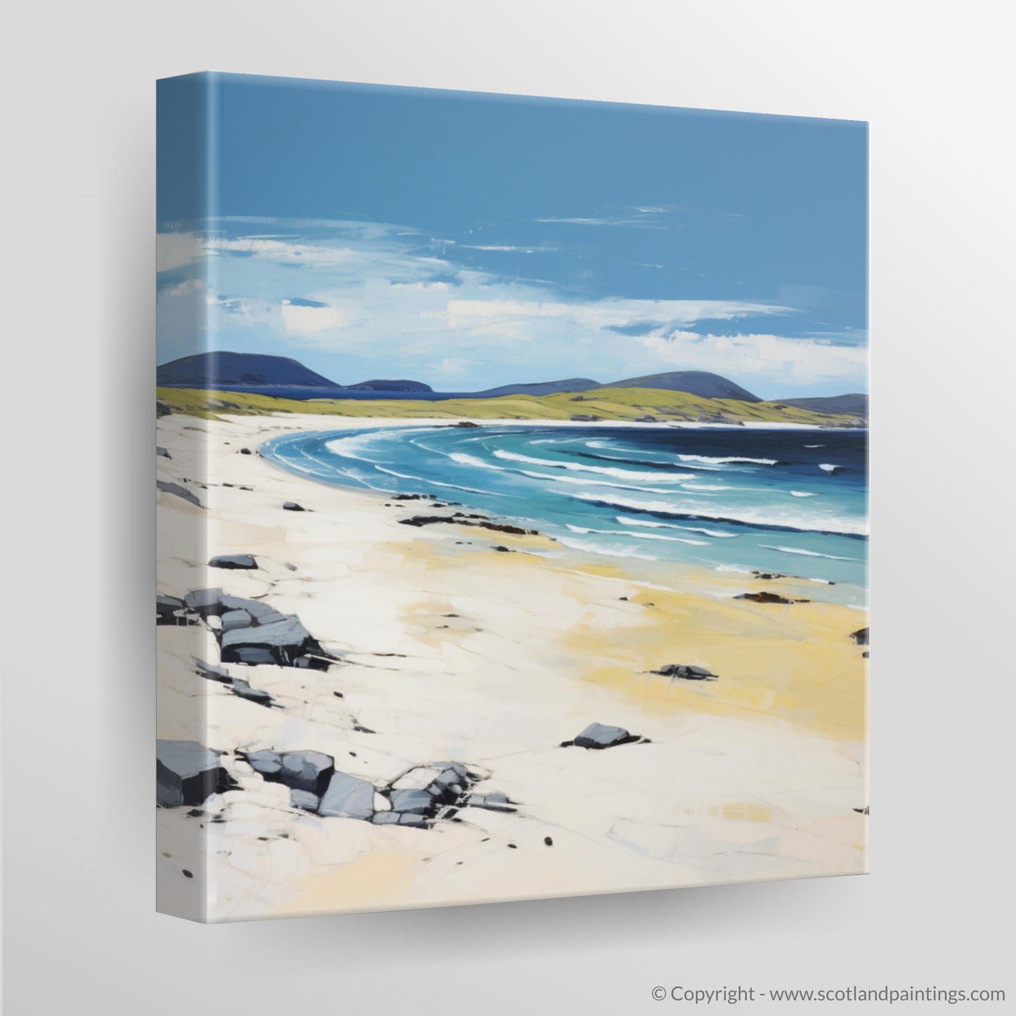 Canvas Print of Scarista Beach, Isle of Harris in summer