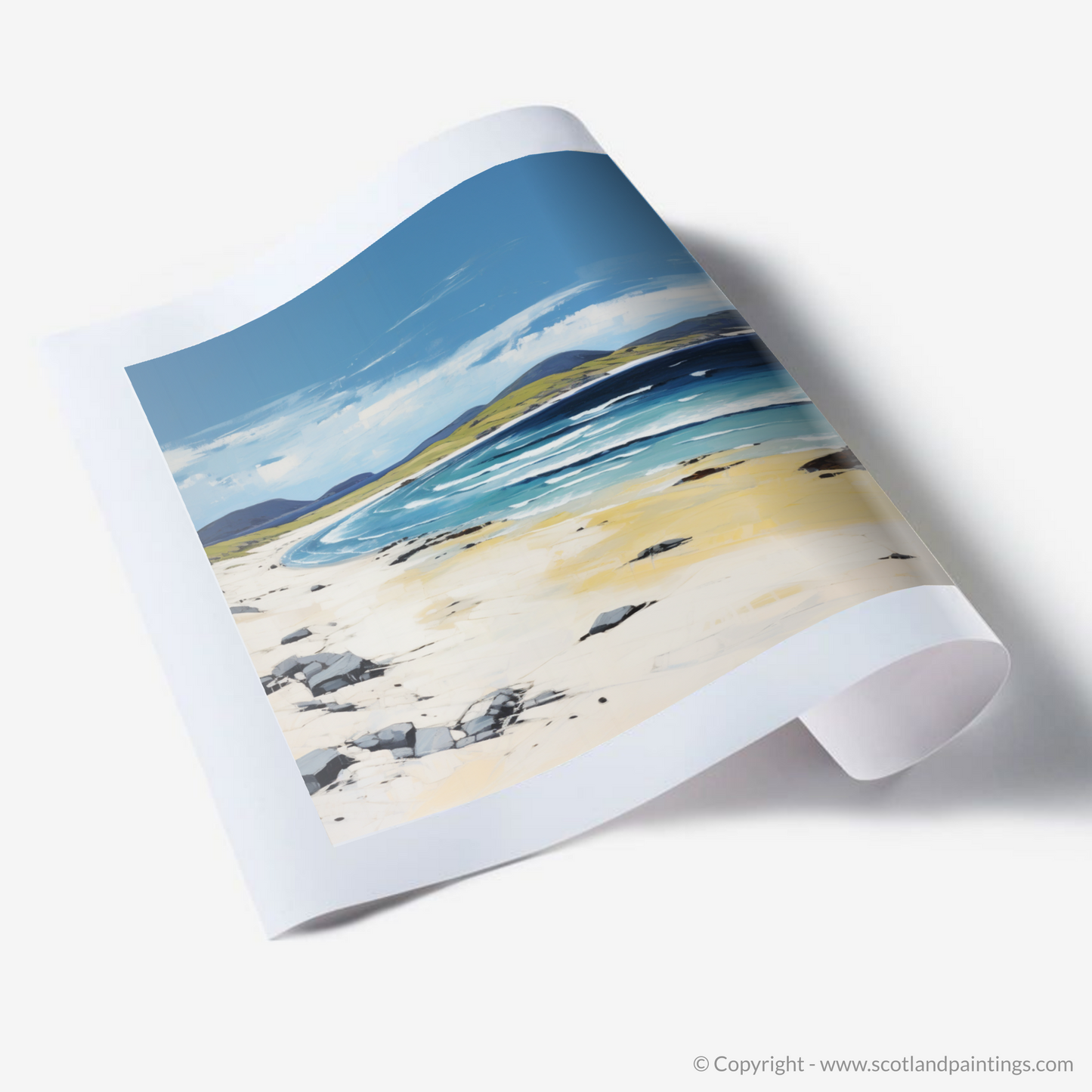 Art Print of Scarista Beach, Isle of Harris in summer