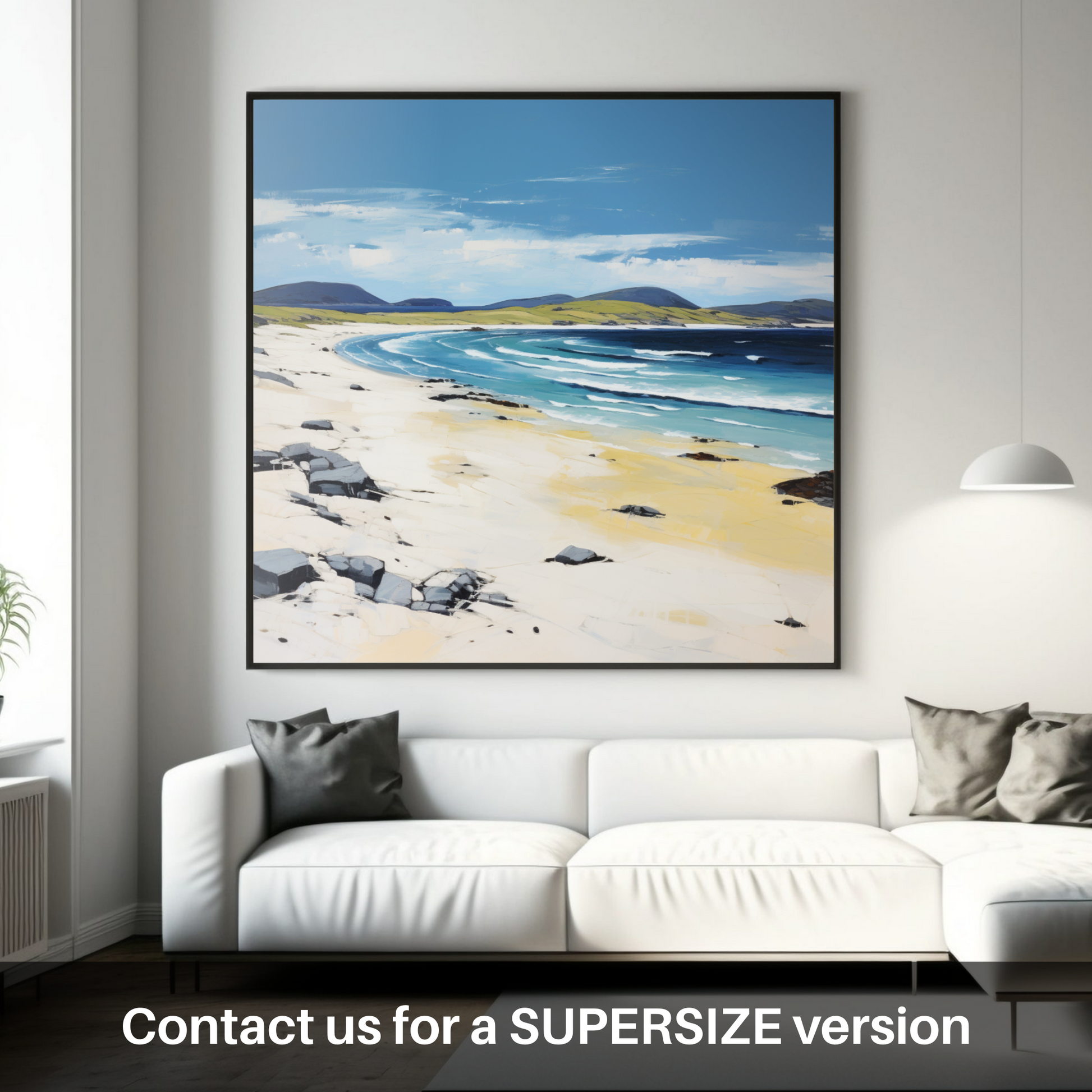 Huge supersize print of Scarista Beach, Isle of Harris in summer