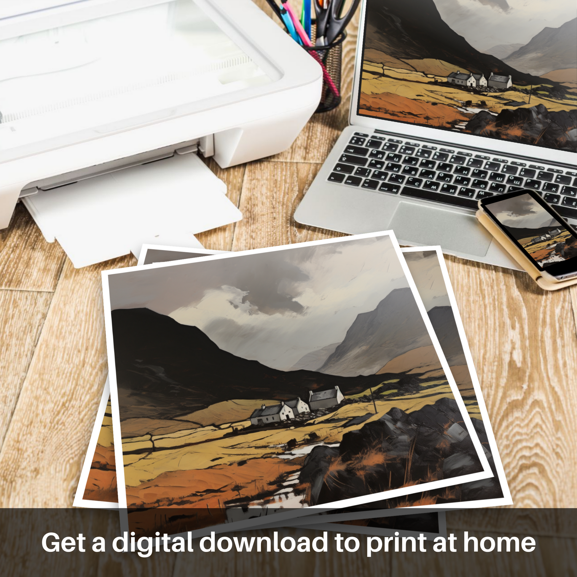 Downloadable and printable picture of Càrn an Tuirc