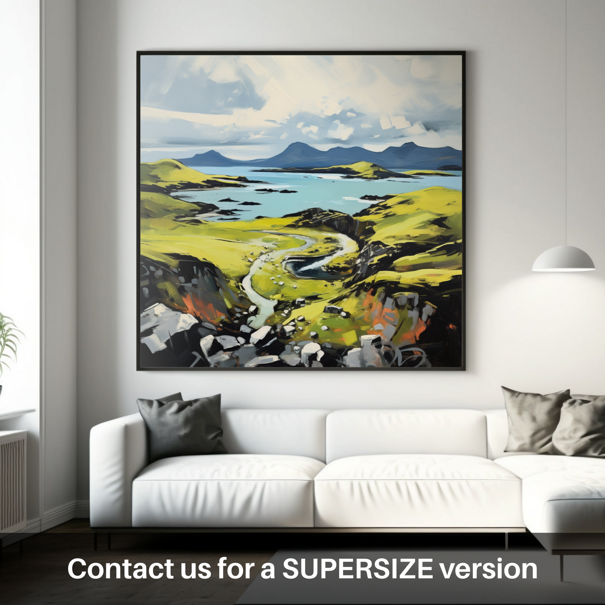 Huge supersize print of Isle of Raasay, Inner Hebrides in summer